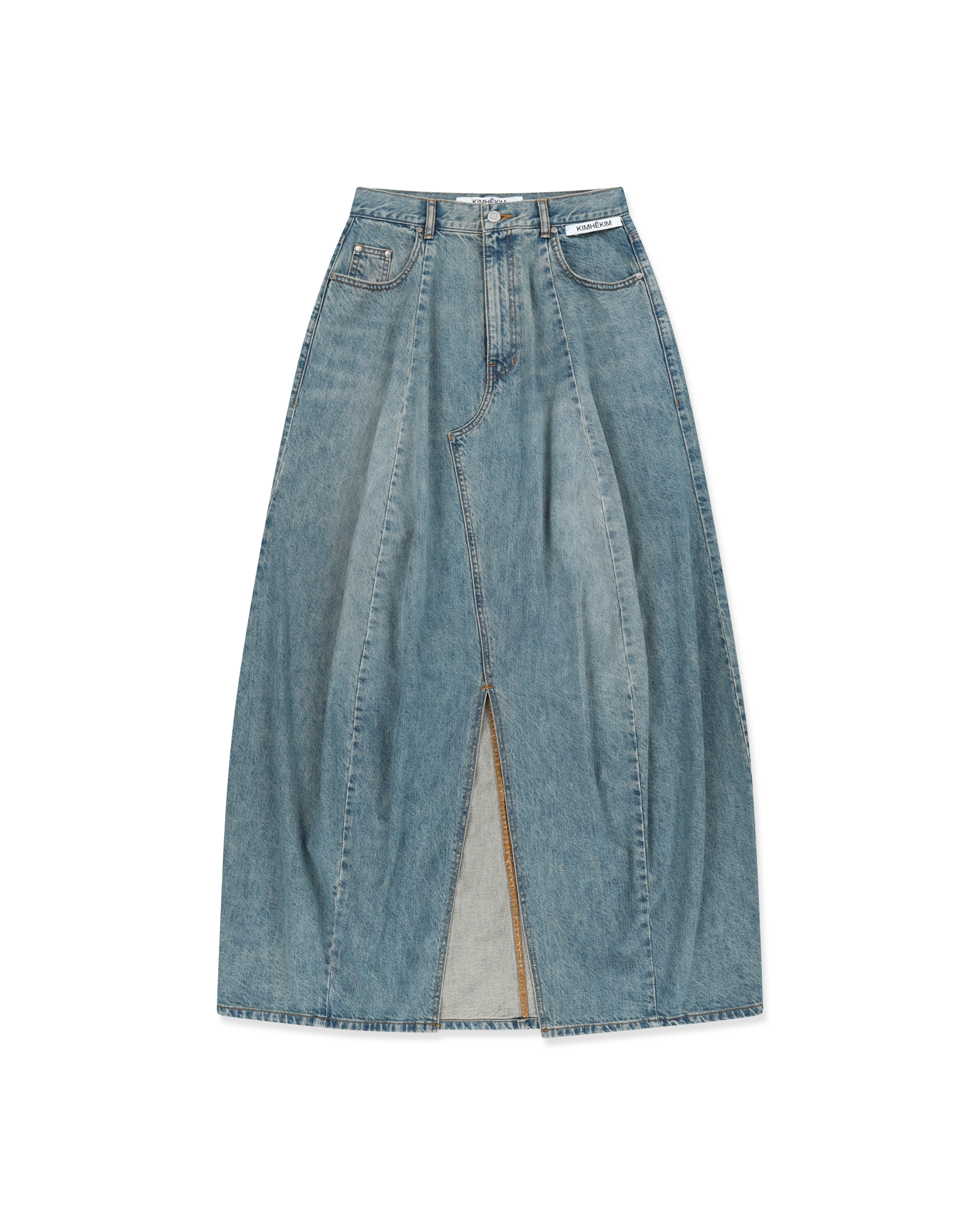 Kimhe Kim - Julia Balloon Denim Skirt (Blue) product image 6 | TRAB K-Fashion Australia