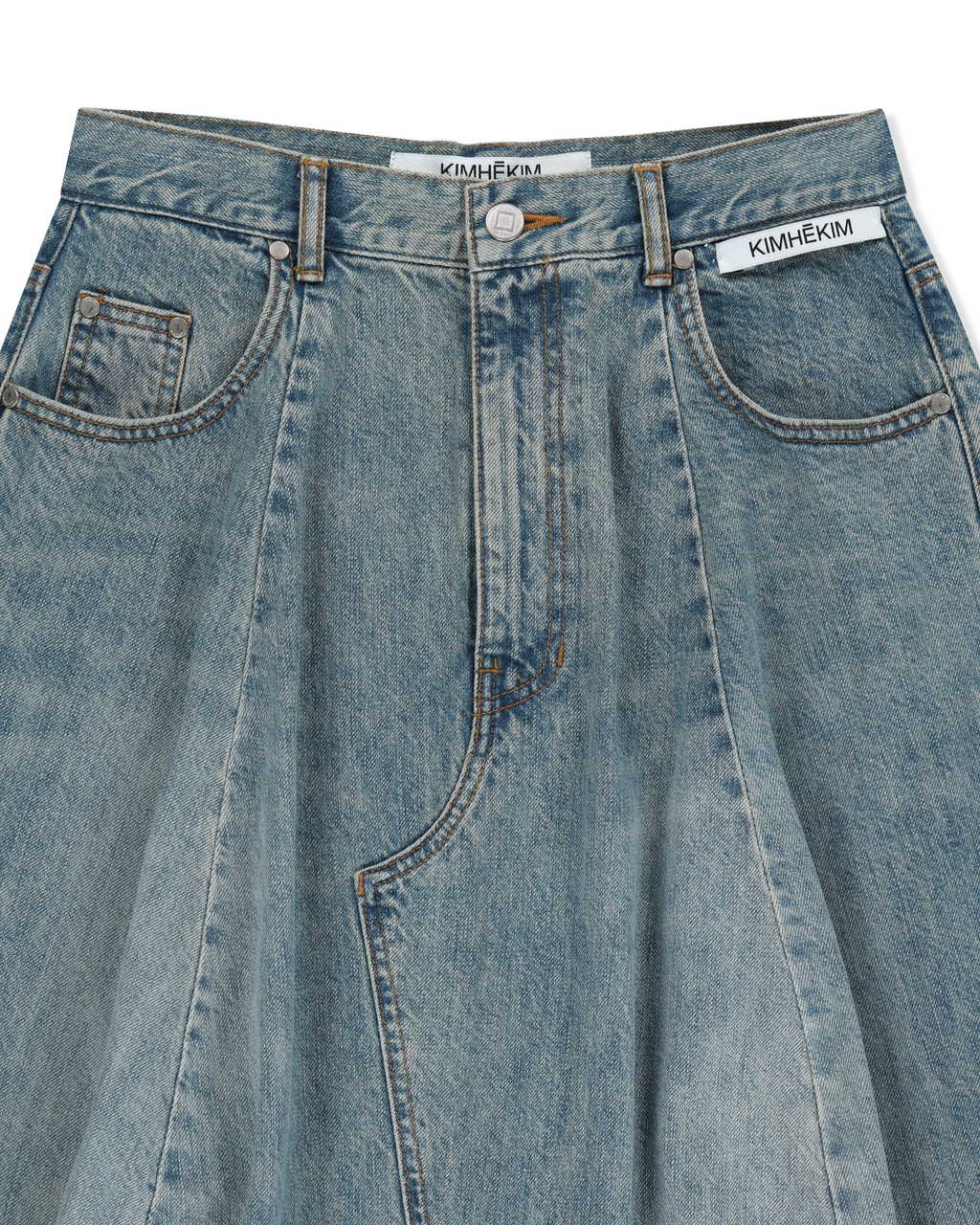 Kimhe Kim - Julia Balloon Denim Skirt (Blue) product image 8 | TRAB K-Fashion Australia