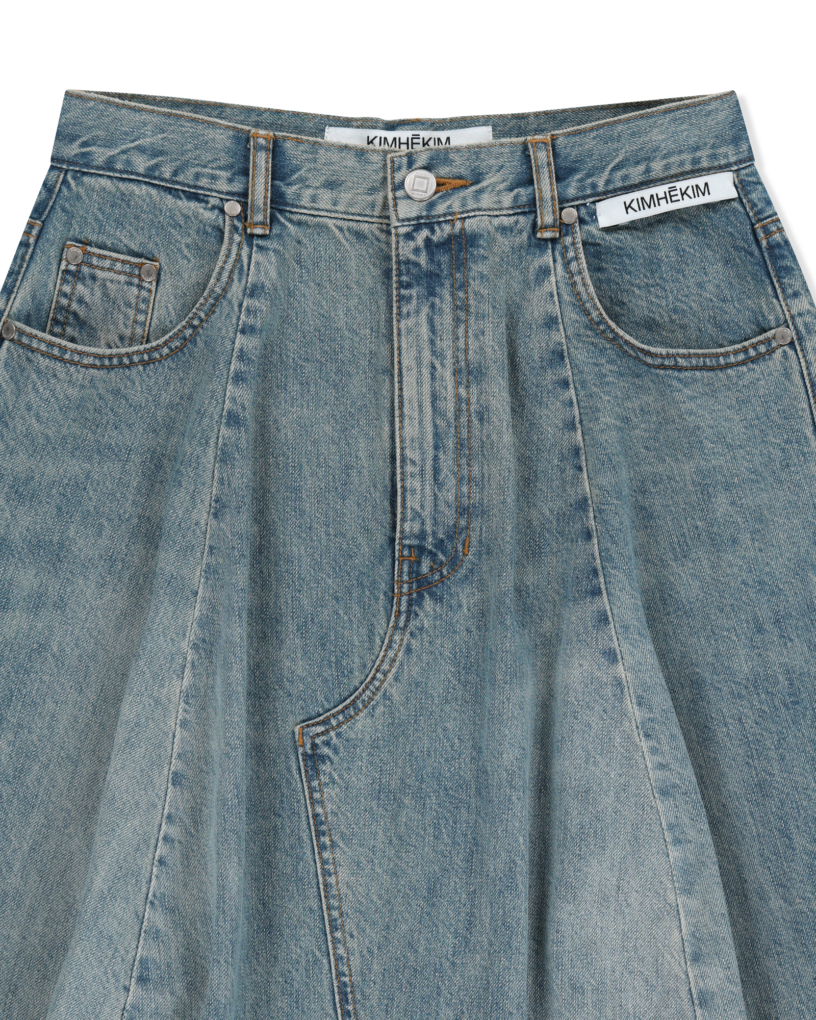 Kimhe Kim - Julia Balloon Denim Skirt (Blue) product image 8 | TRAB K-Fashion Australia