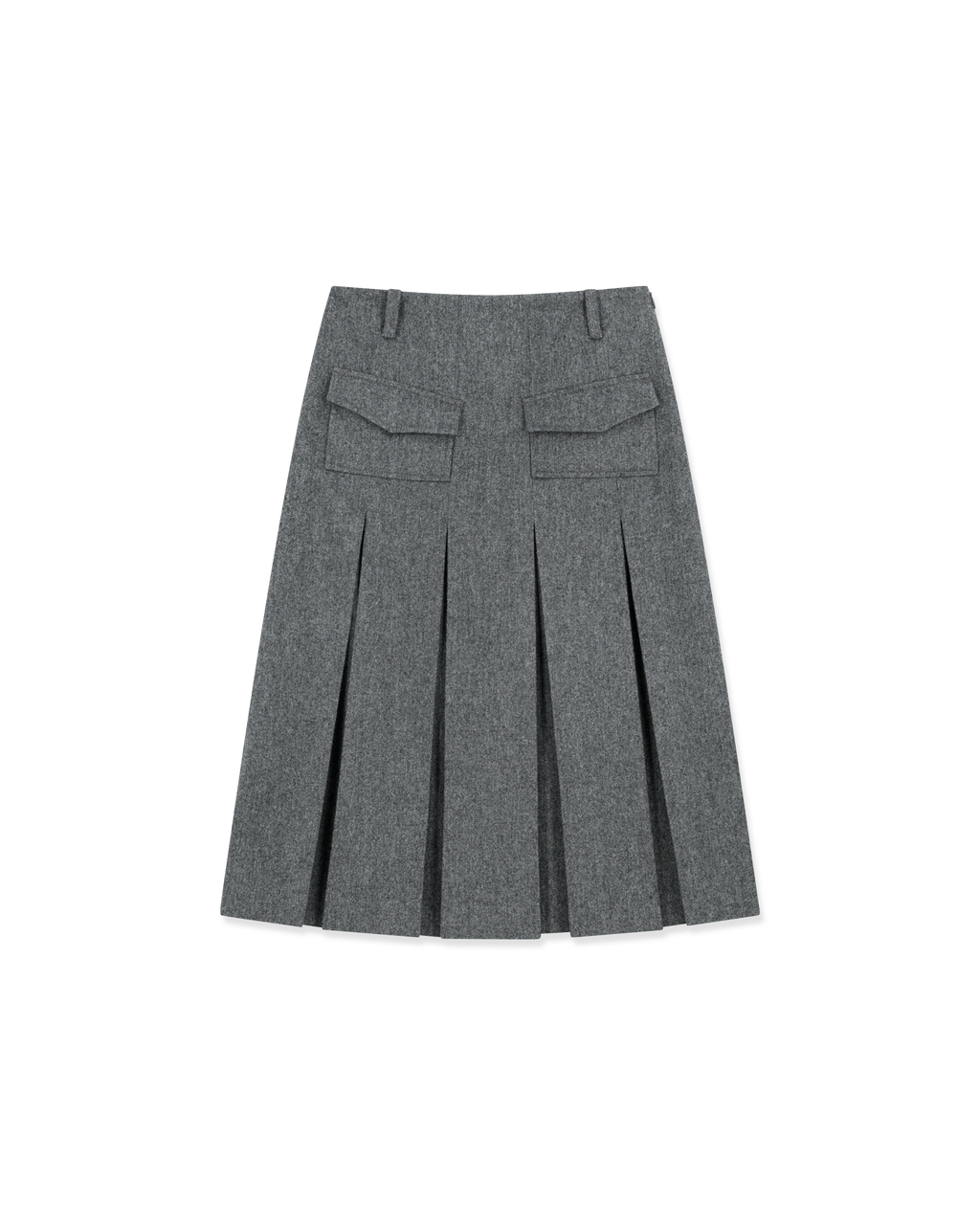 Kimhe Kim - Wool-Blended Alex Pleated Skirt (Grey) product image 6 | TRAB K-Fashion Australia