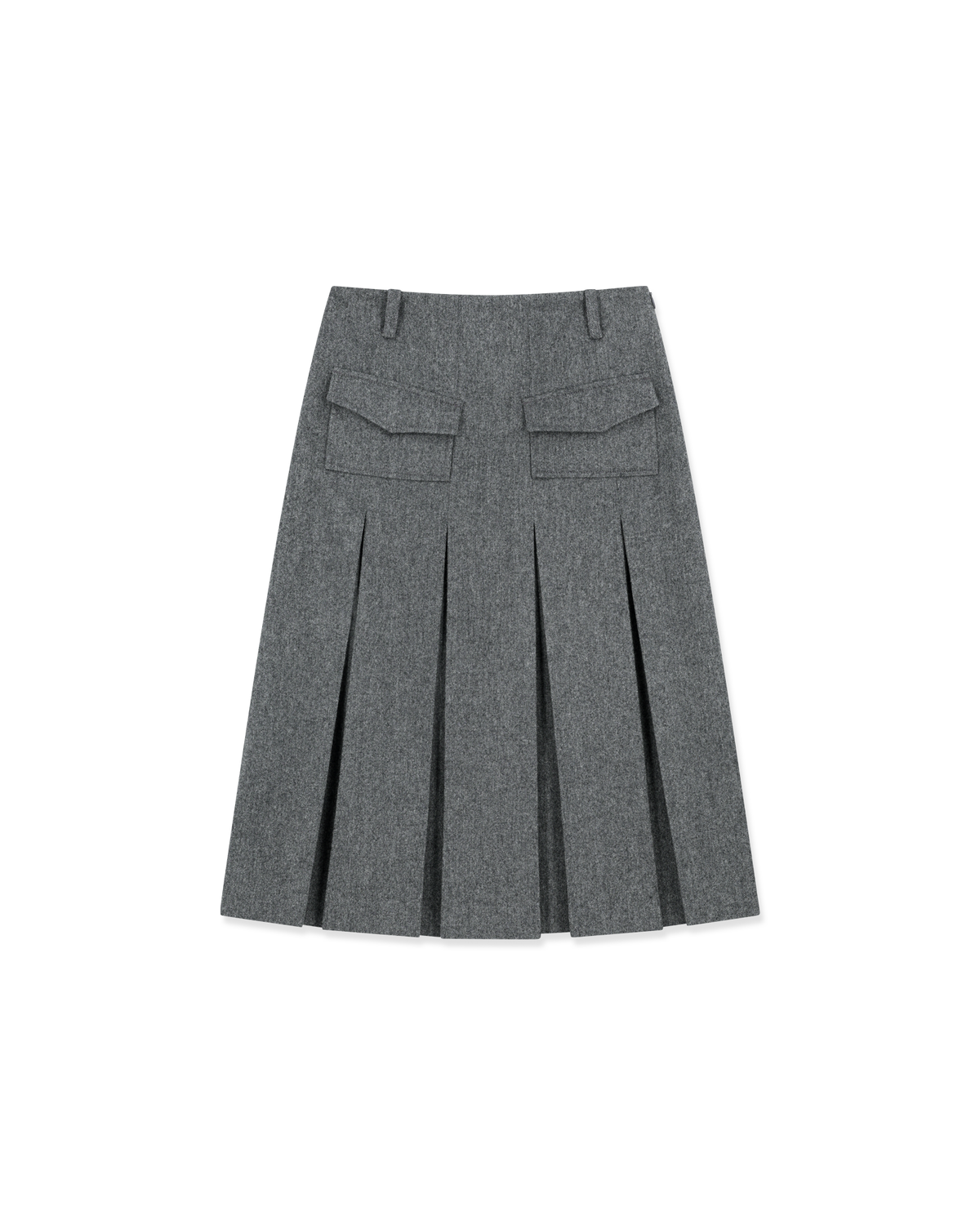 Kimhe Kim - Wool-Blended Alex Pleated Skirt (Grey) product image 6 | TRAB K-Fashion Australia