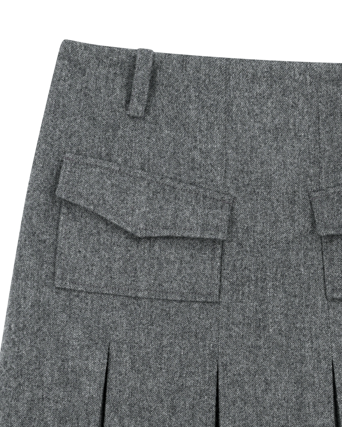 Kimhe Kim - Wool-Blended Alex Pleated Skirt (Grey) product image 9 | TRAB K-Fashion Australia