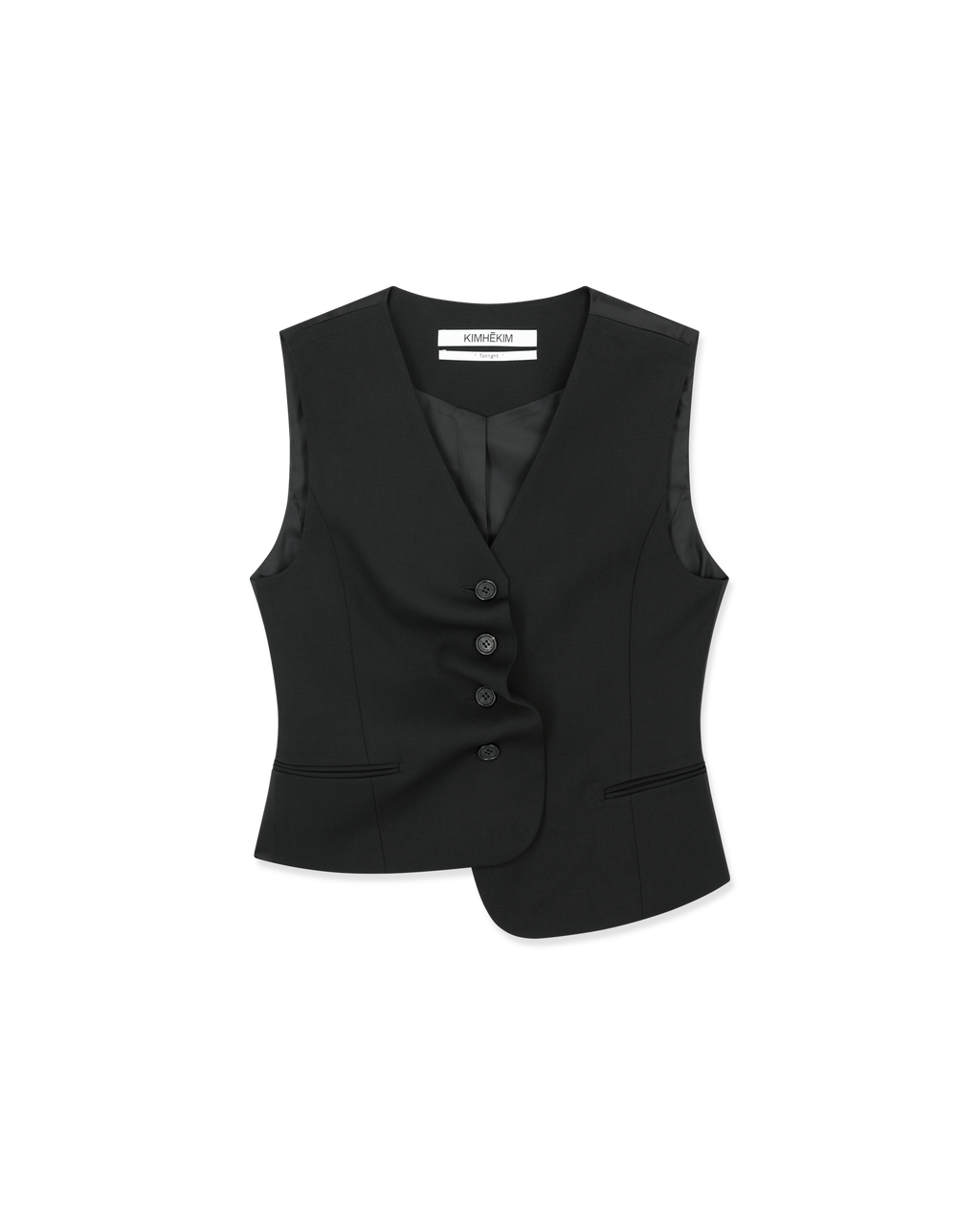 Kimhe Kim - Claude Draped Vest (Black) product image 6 | TRAB K-Fashion Australia
