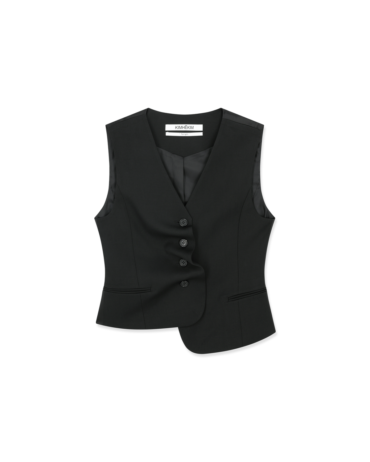 Kimhe Kim - Claude Draped Vest (Black) product image 6 | TRAB K-Fashion Australia