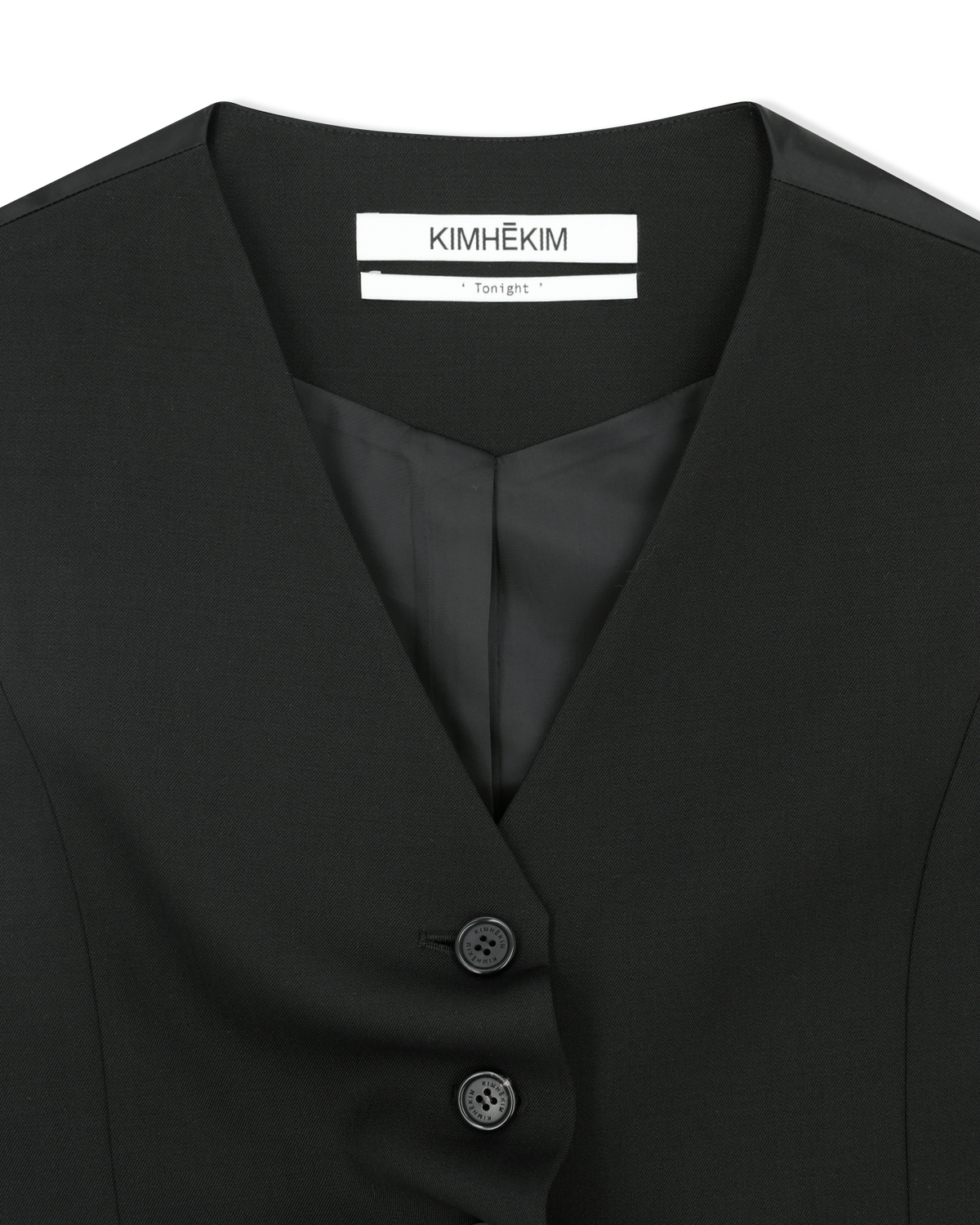 Kimhe Kim - Claude Draped Vest (Black) product image 8 | TRAB K-Fashion Australia