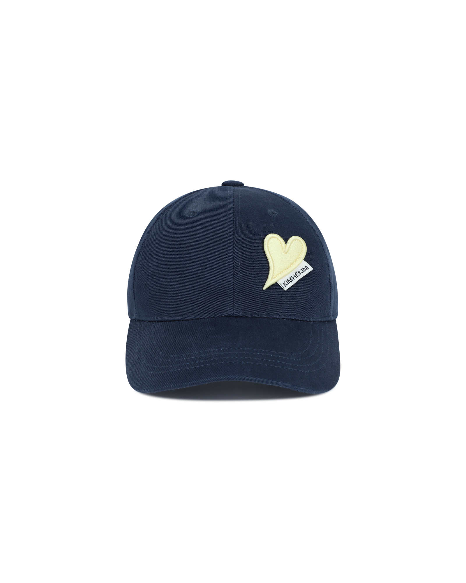 Kimhe Kim - Heart Patch Ball Cap (Navy/Yellow) product image 4 | TRAB K-Fashion Australia