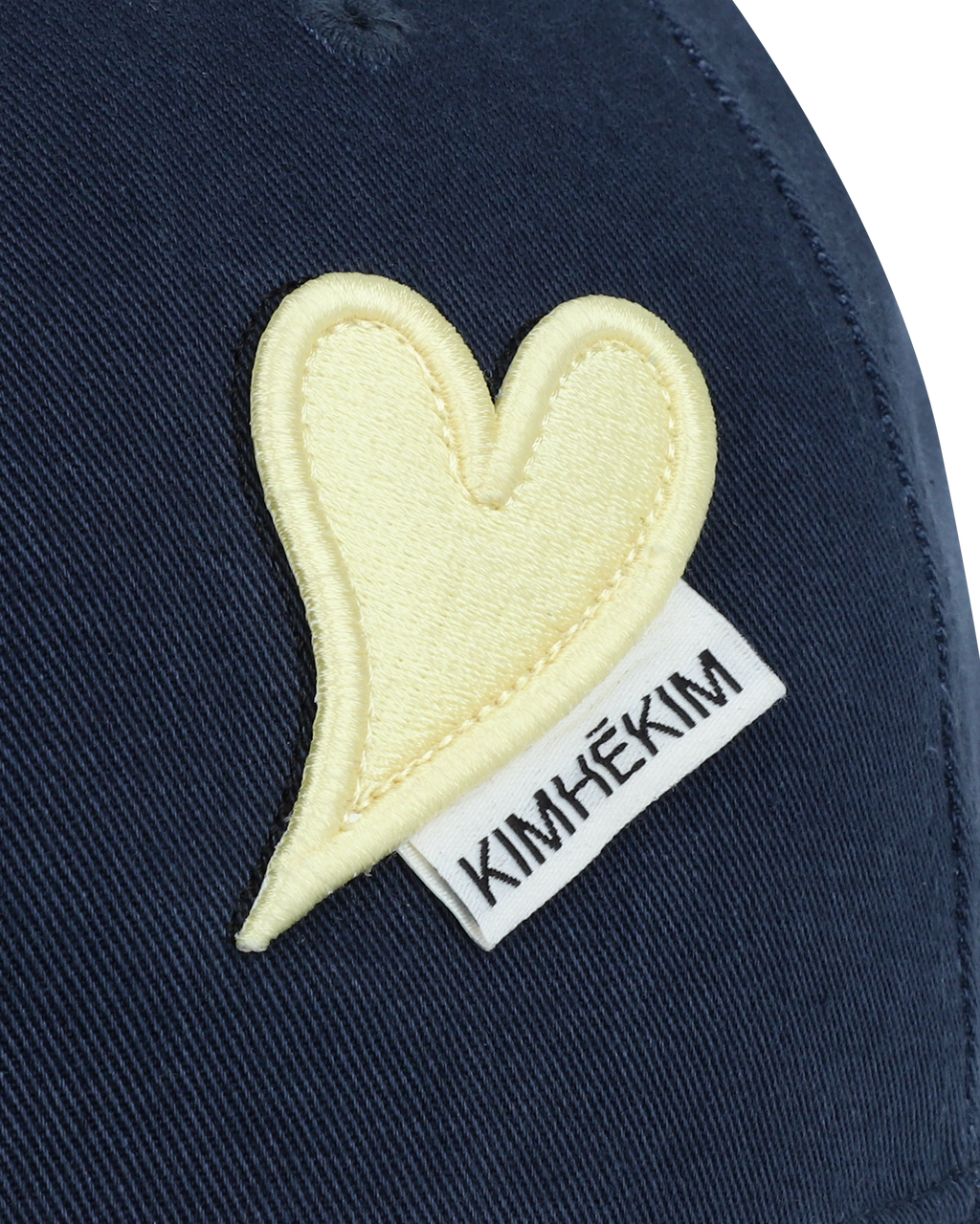 Kimhe Kim - Heart Patch Ball Cap (Navy/Yellow) product image 7 | TRAB K-Fashion Australia