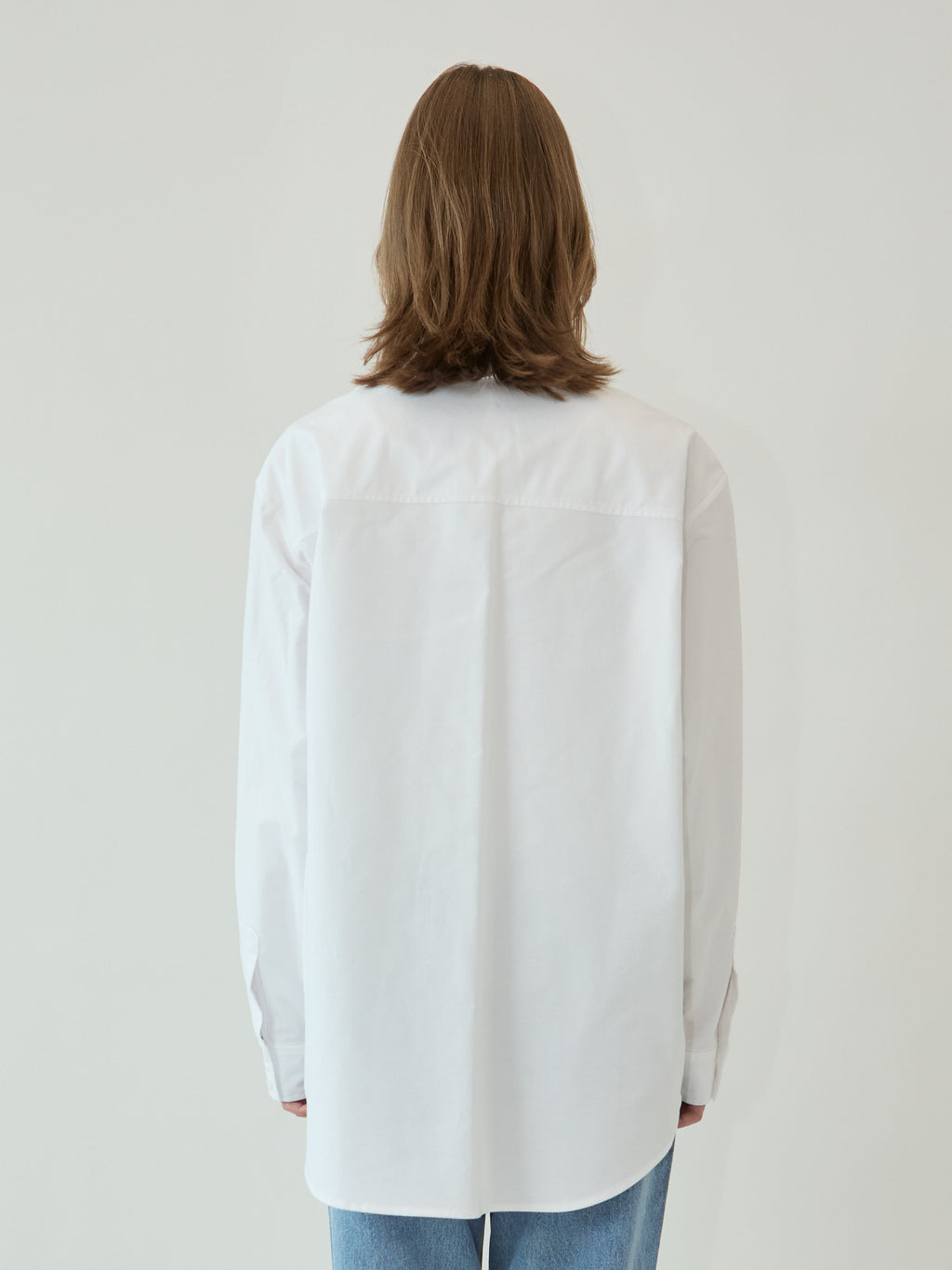 Kimhe Kim - Mini Heart Patch Double Pockets Shirt (White) product image 3 | TRAB K-Fashion Australia