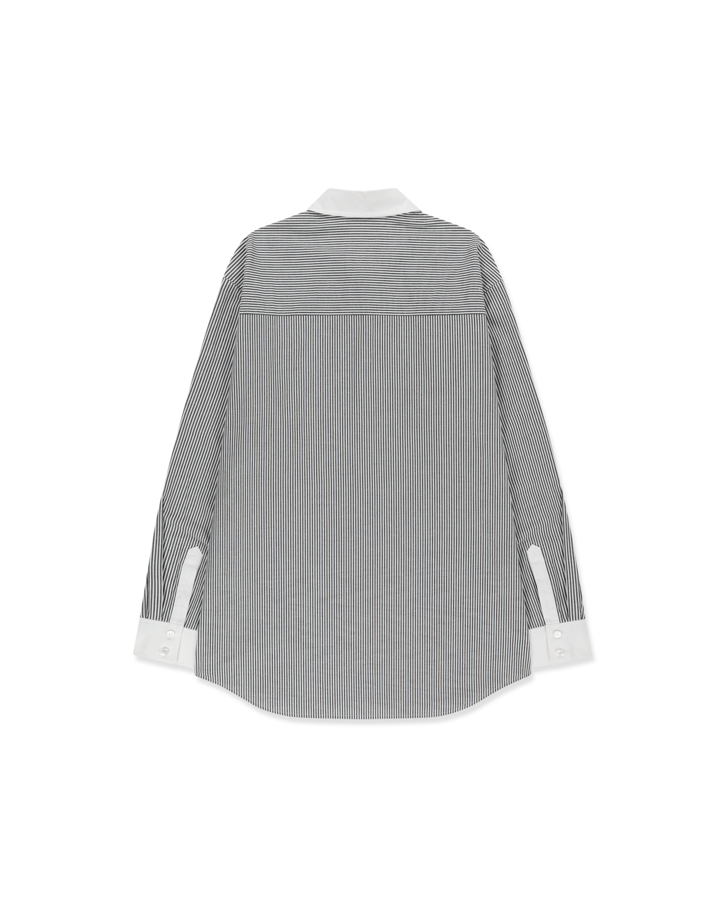 Kimhe Kim - Mini Heart Patch Double Pockets Shirt (Black/White) product image 5 | TRAB K-Fashion Australia