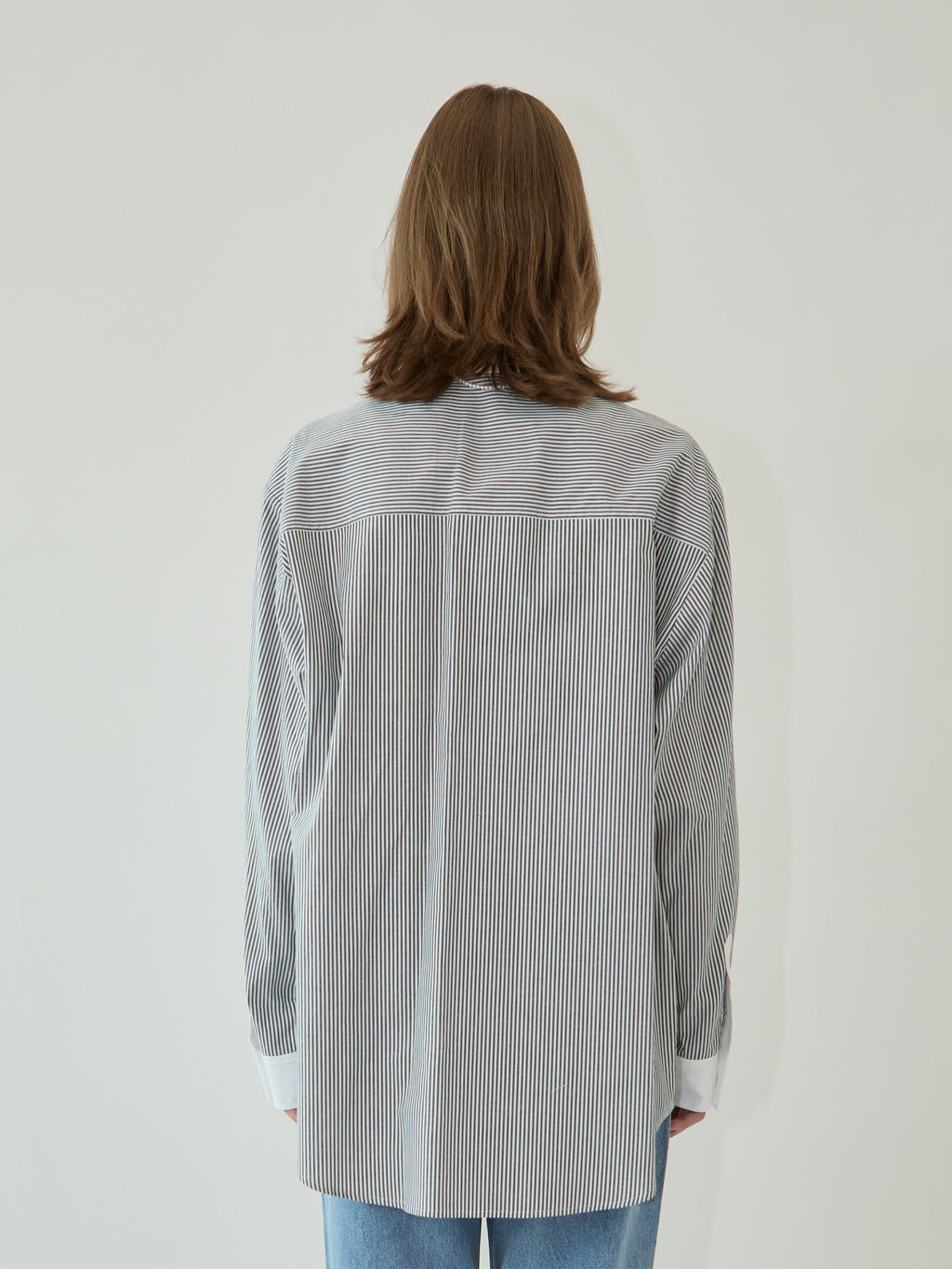Kimhe Kim - Mini Heart Patch Double Pockets Shirt (Black/White) product image 3 | TRAB K-Fashion Australia
