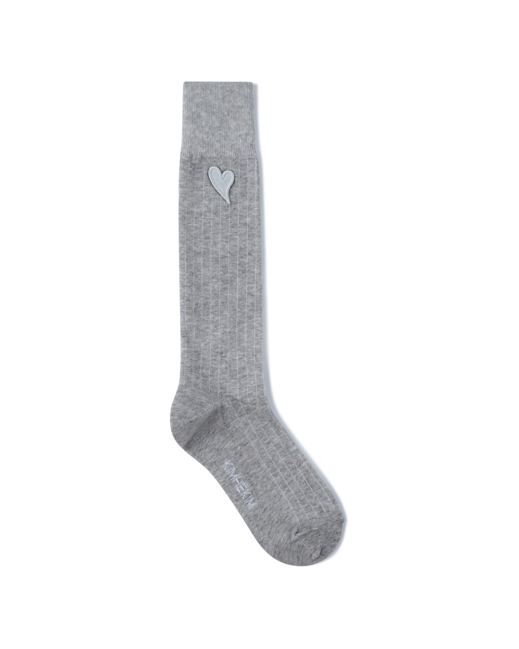 Kimhe Kim - Mini Heart Patch Socks (Grey) product image 2 | TRAB K-Fashion Australia