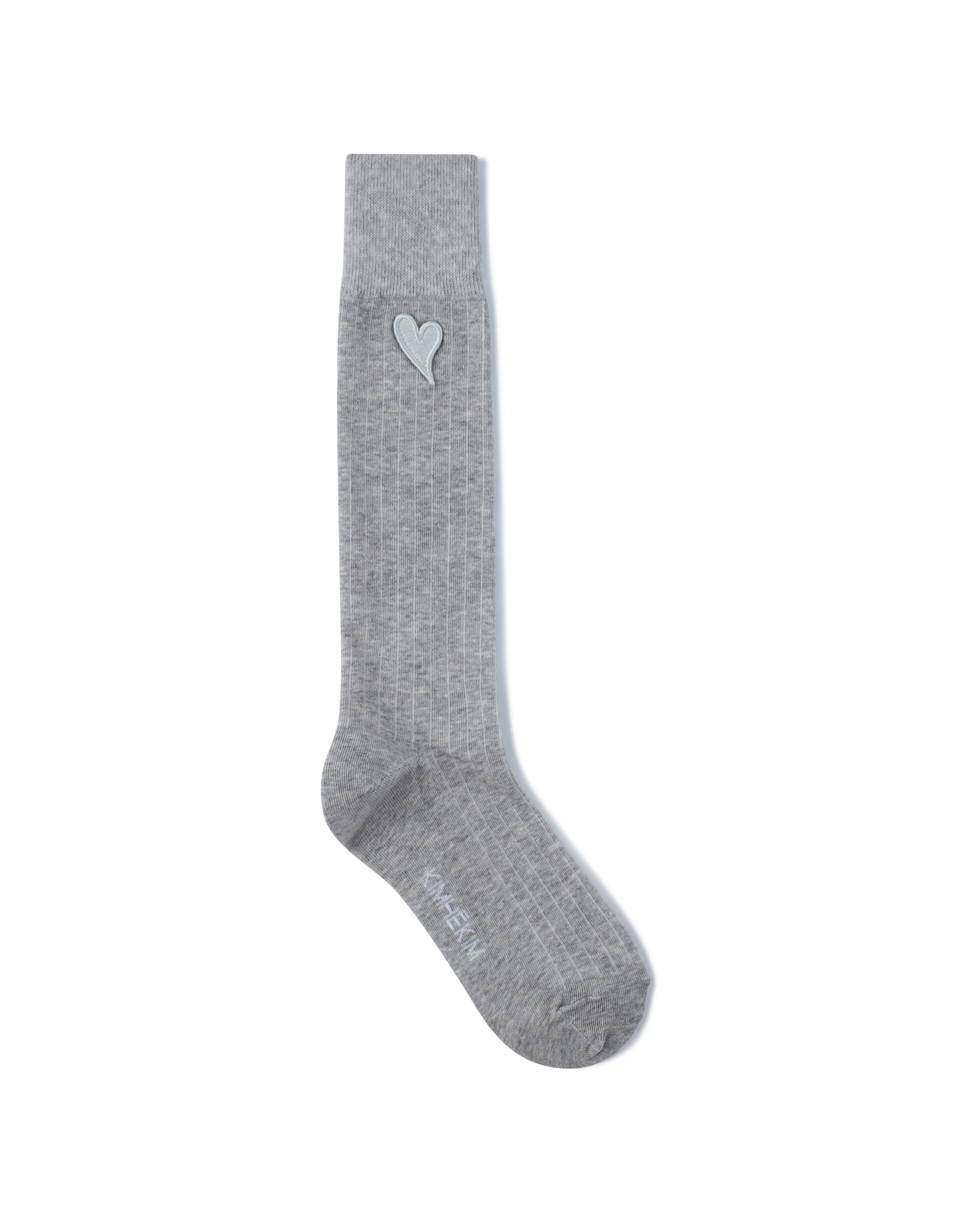 Kimhe Kim - Mini Heart Patch Socks (Grey) product image 2 | TRAB K-Fashion Australia