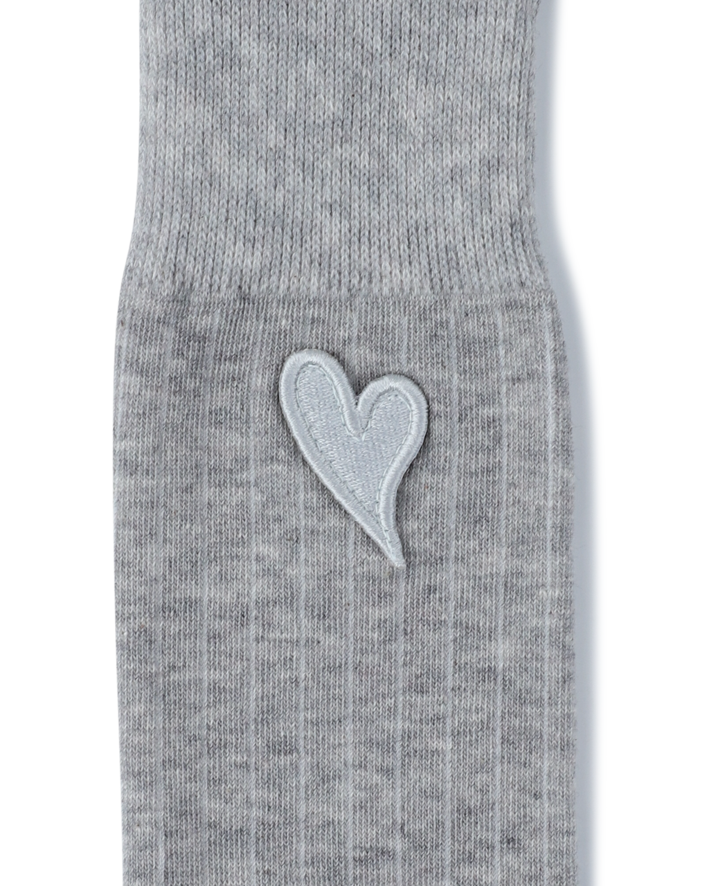 Kimhe Kim - Mini Heart Patch Socks (Grey) product image 3 | TRAB K-Fashion Australia