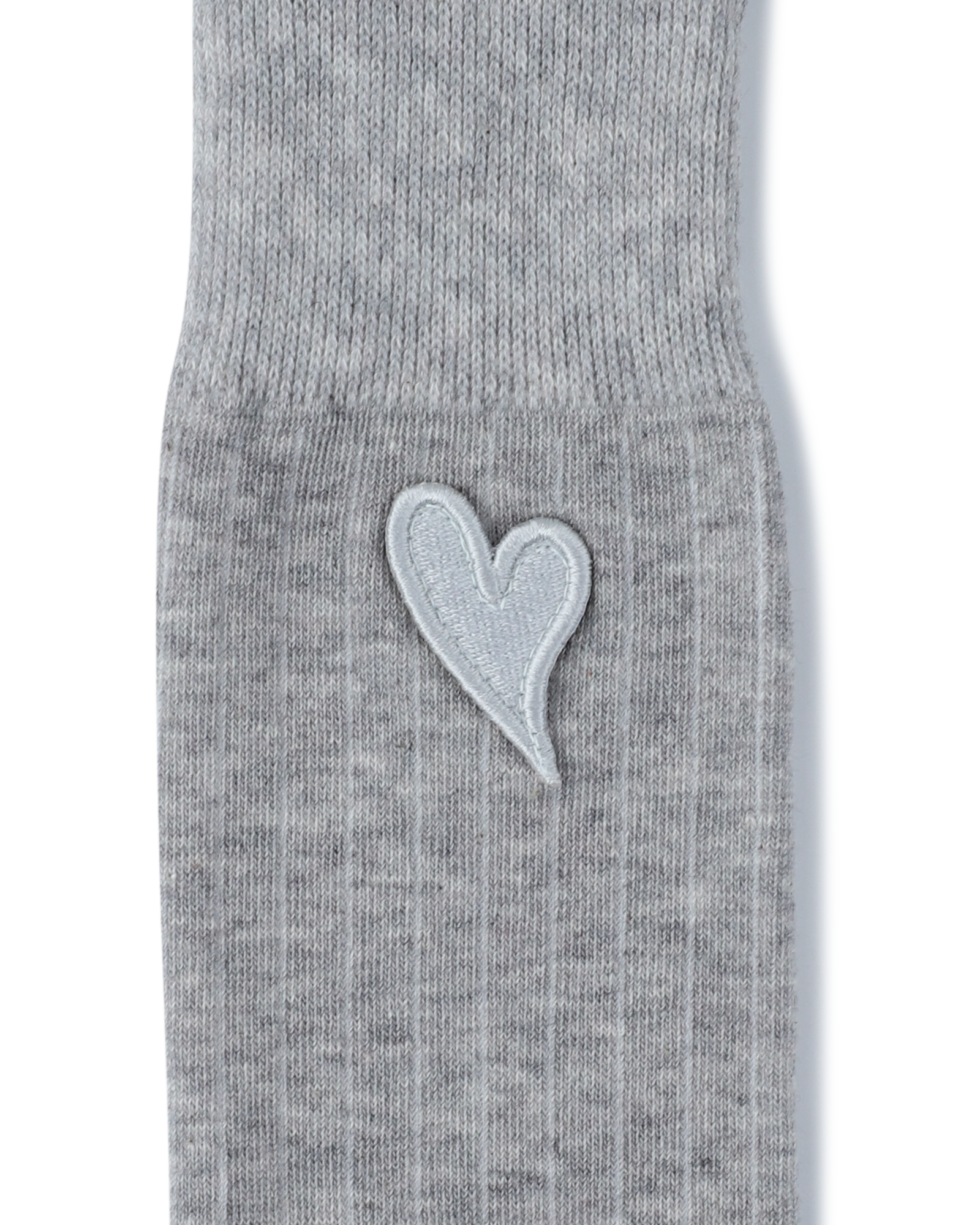 Kimhe Kim - Mini Heart Patch Socks (Grey) product image 3 | TRAB K-Fashion Australia