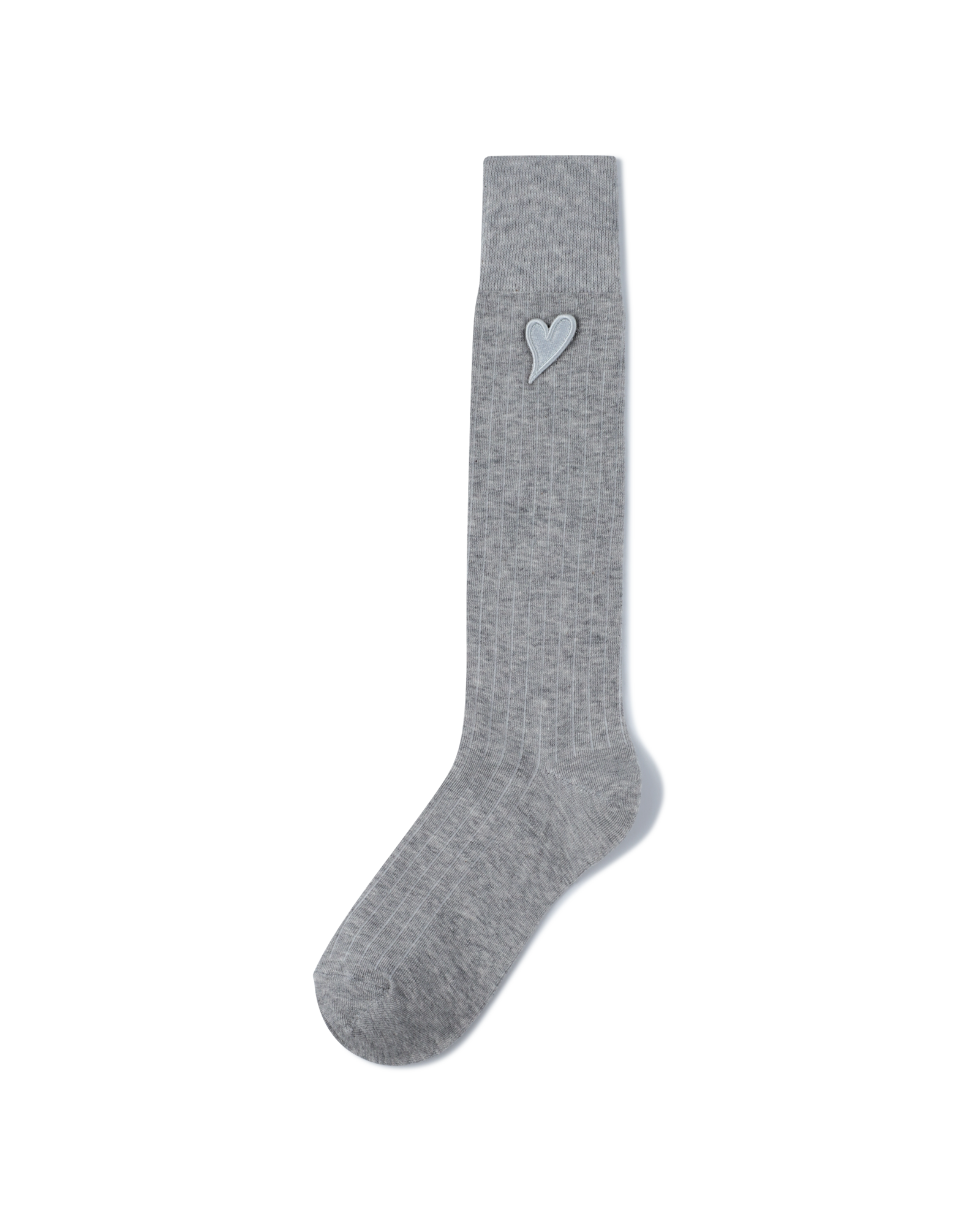 Kimhe Kim - Mini Heart Patch Socks (Grey) product image 4 | TRAB K-Fashion Australia