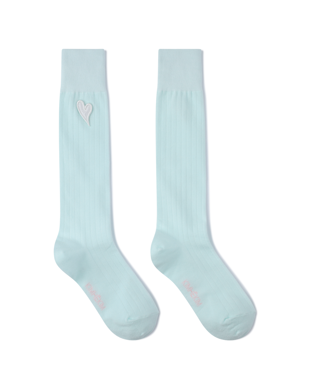 Kimhe Kim - Mini Heart Patch Socks (Mint/White) product image 1 | TRAB K-Fashion Australia