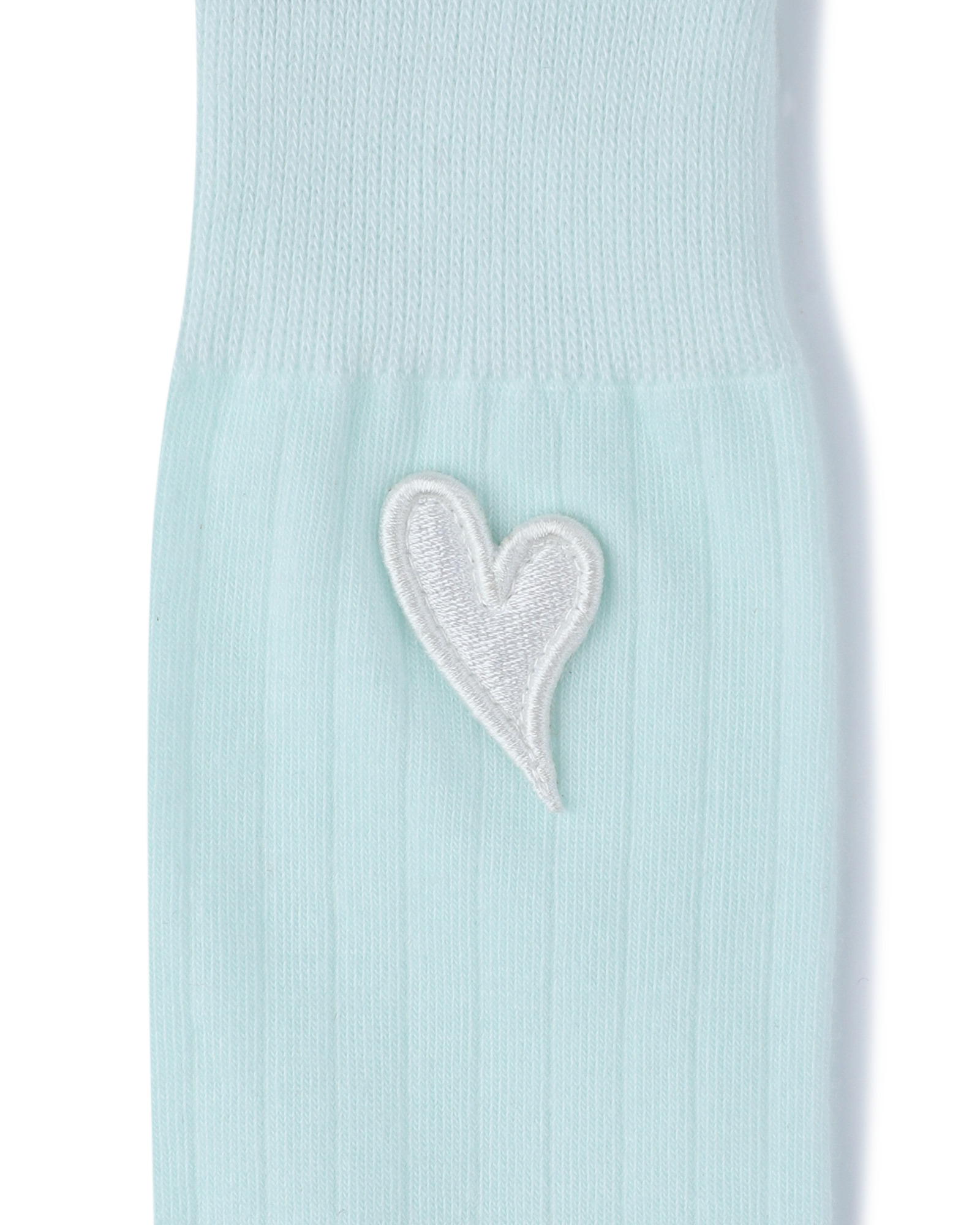 Kimhe Kim - Mini Heart Patch Socks (Mint/White) product image 3 | TRAB K-Fashion Australia