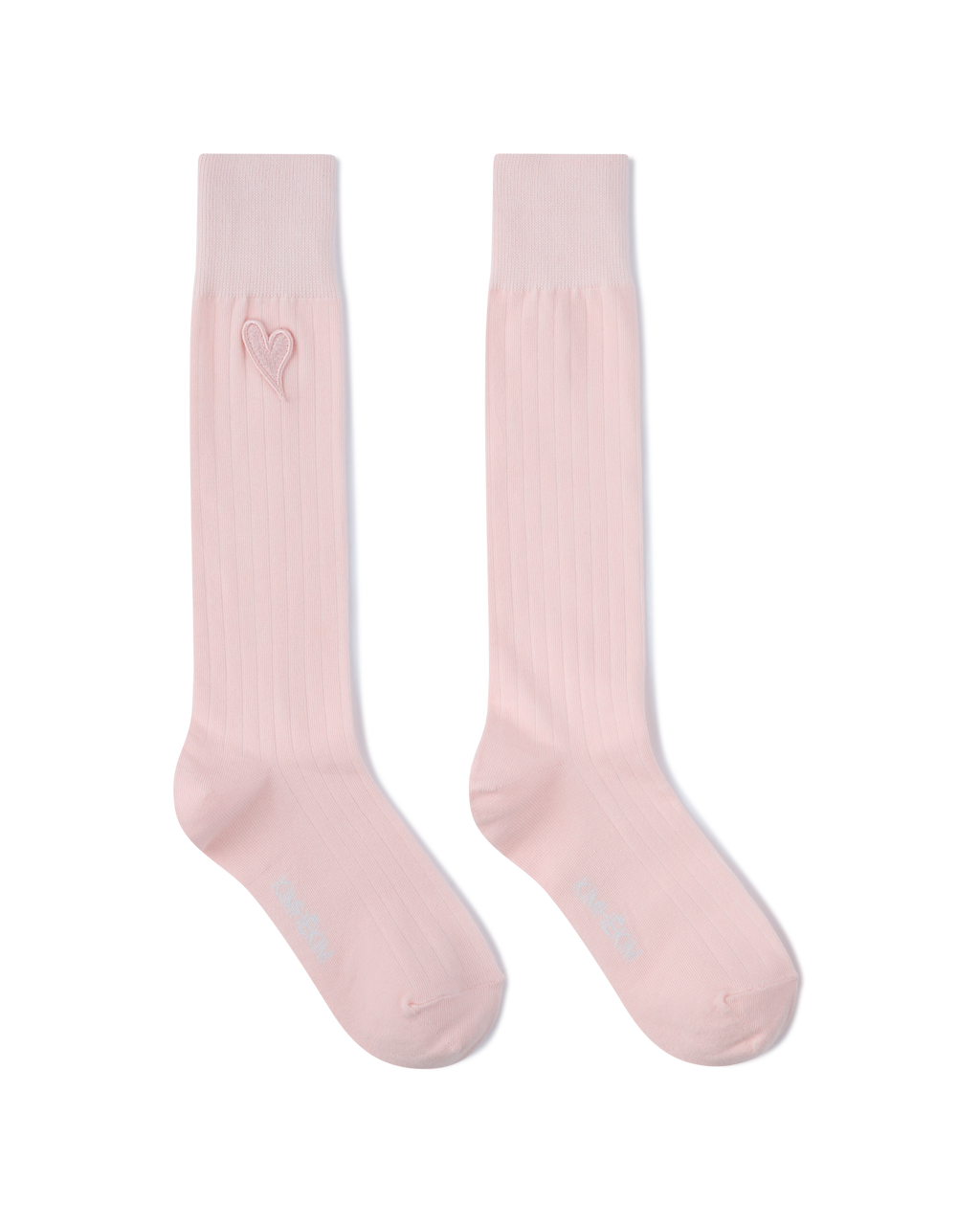 Kimhe Kim - Mini Heart Patch Socks (Pink) product image 1 | TRAB K-Fashion Australia