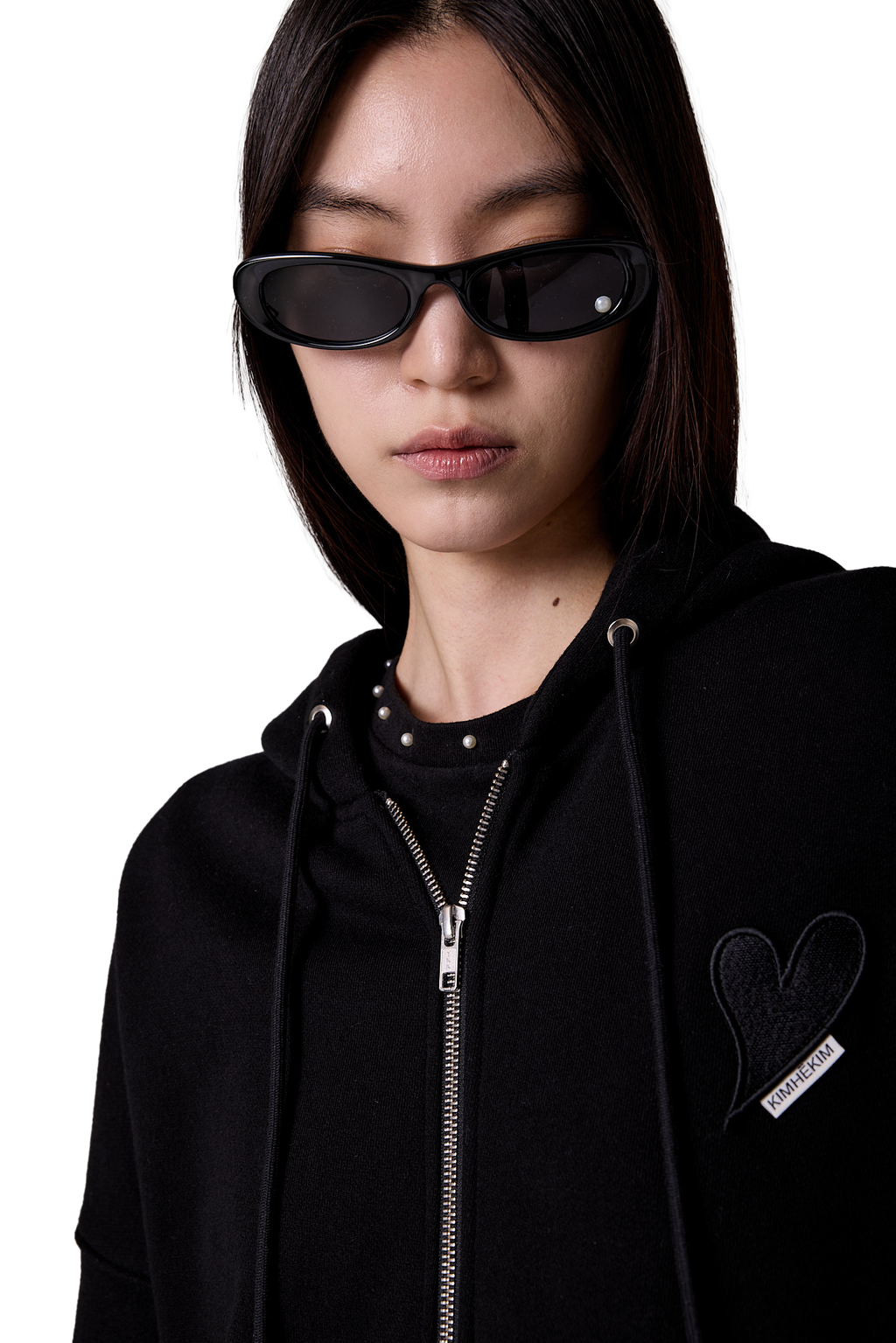 Kimhe Kim - Pearl Point Sunglasses (Black) product image 3 | TRAB K-Fashion Australia