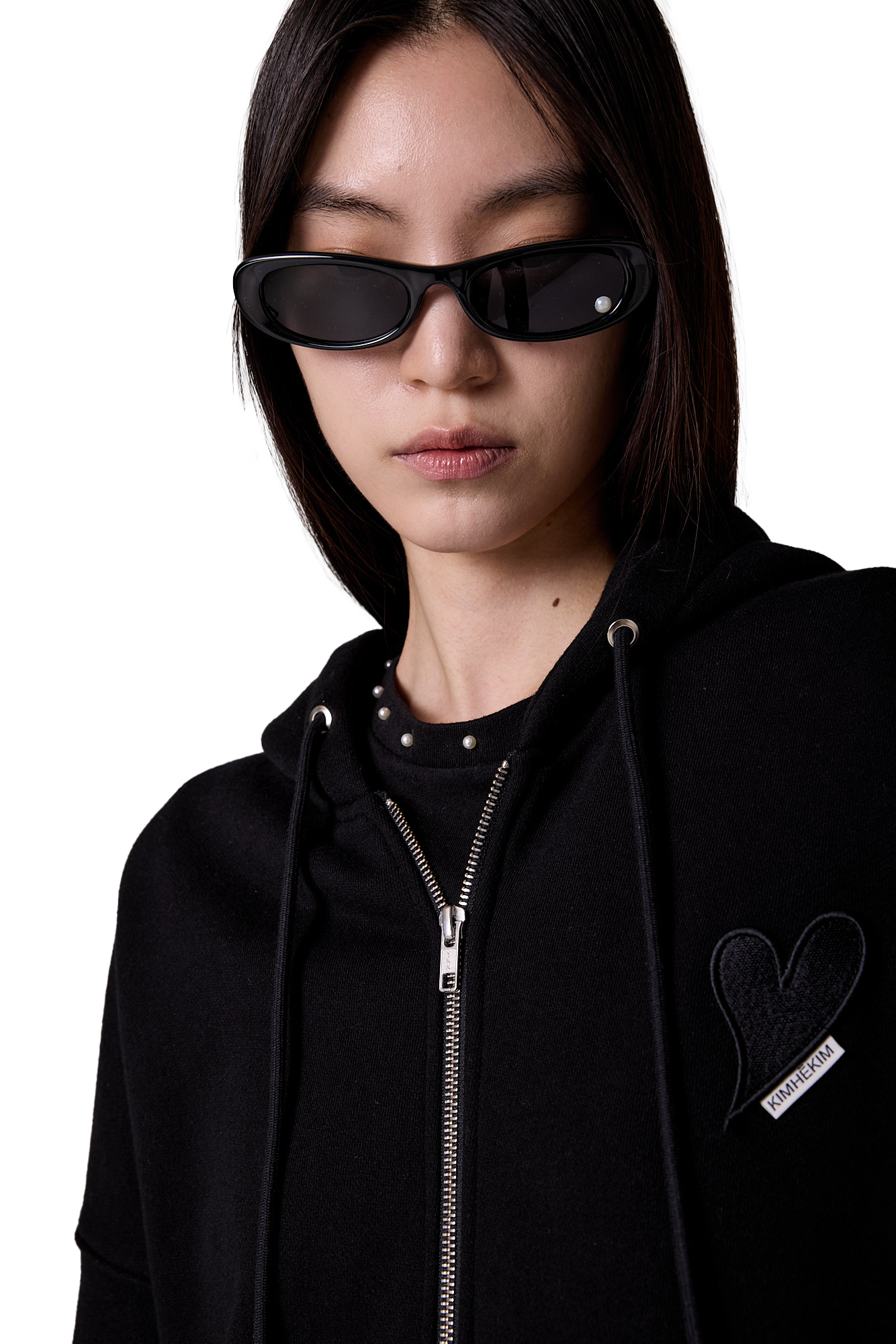 Kimhe Kim - Pearl Point Sunglasses (Black) product image 3 | TRAB K-Fashion Australia