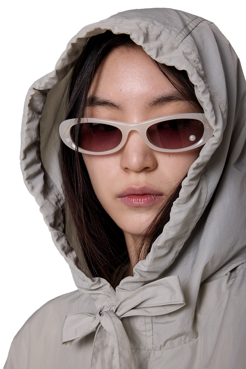 Kimhe Kim - Pearl Point Sunglasses (White) product image 1 | TRAB K-Fashion Australia