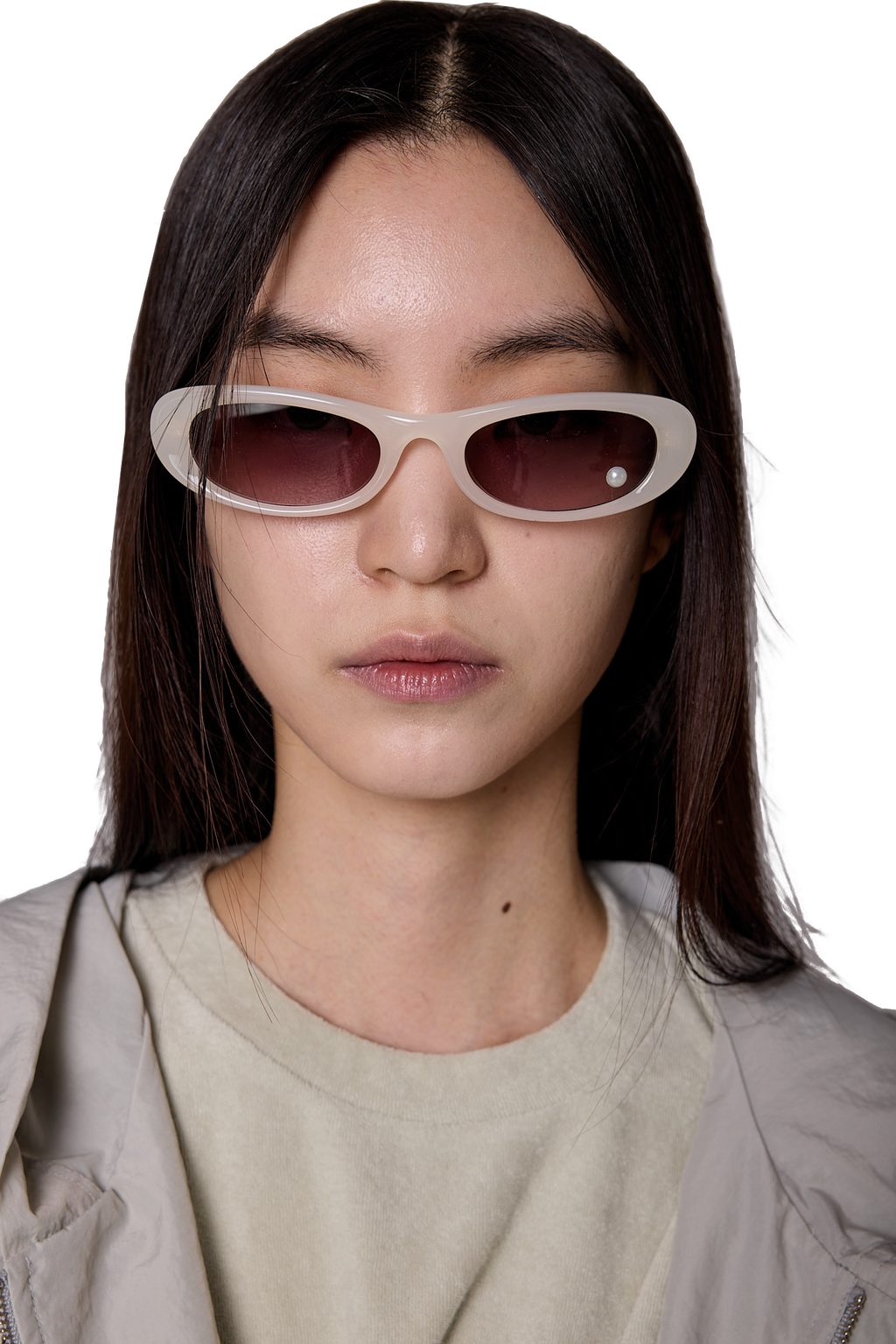 Kimhe Kim - Pearl Point Sunglasses (White) product image 7 | TRAB K-Fashion Australia