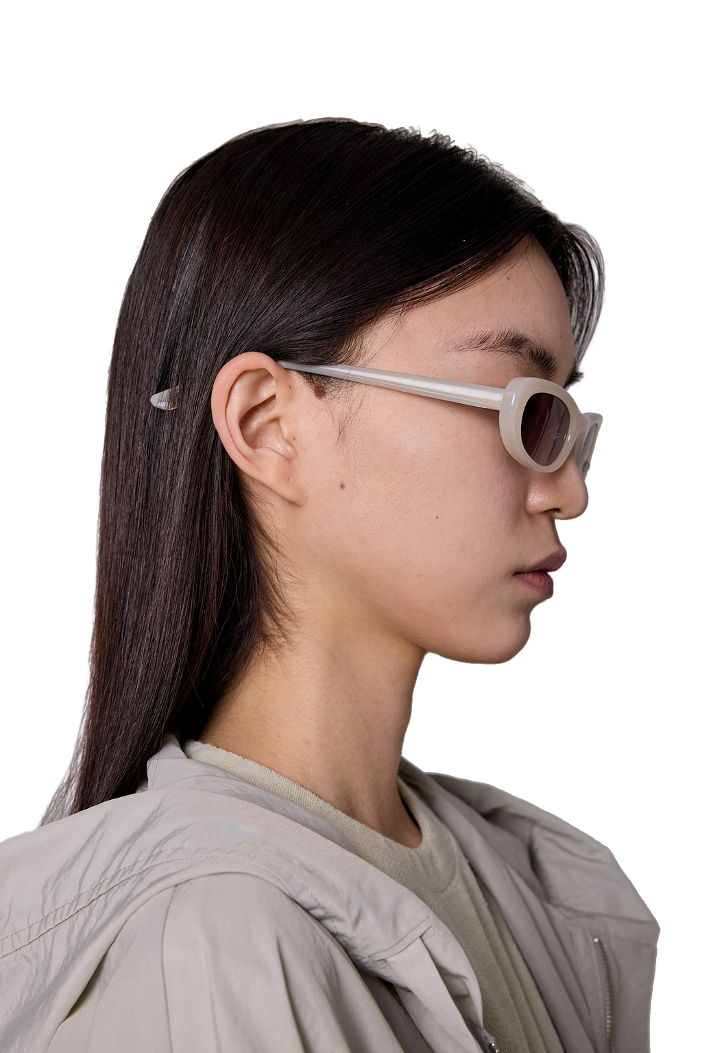 Kimhe Kim - Pearl Point Sunglasses (White) product image 10 | TRAB K-Fashion Australia