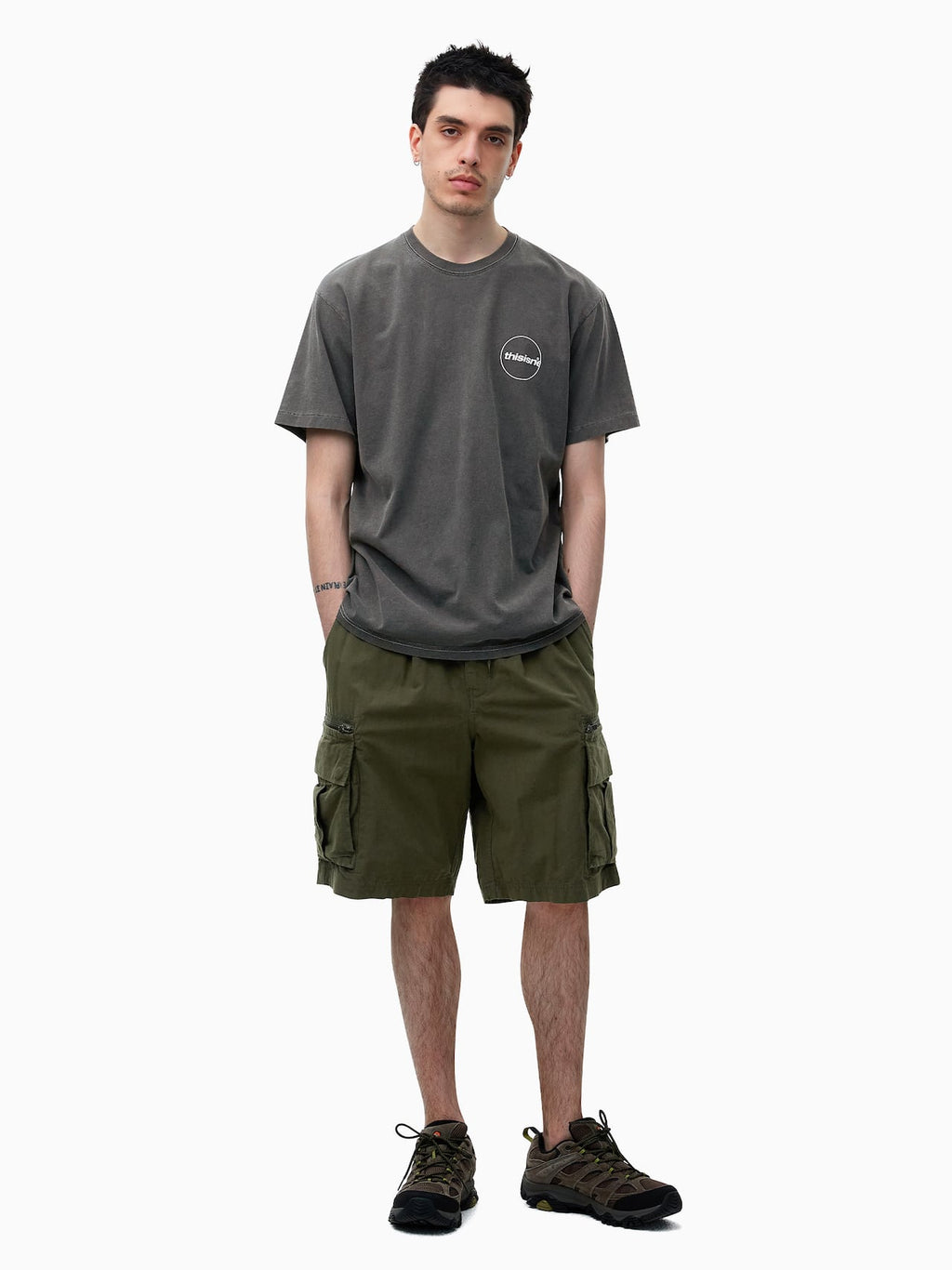 thisisneverthat - Zip Cargo Short (Khaki) product image 7 | TRAB K-Fashion Australia