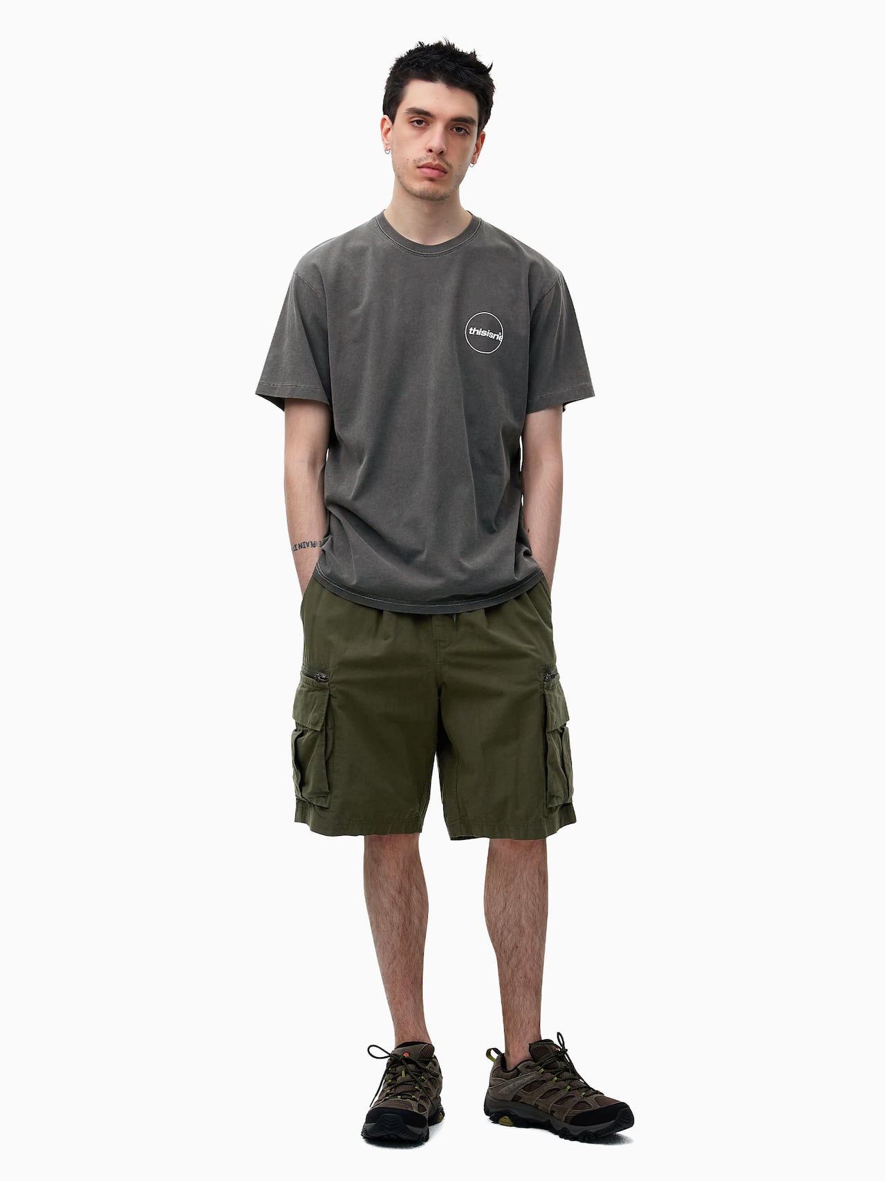 thisisneverthat - Zip Cargo Short (Khaki) product image 7 | TRAB K-Fashion Australia