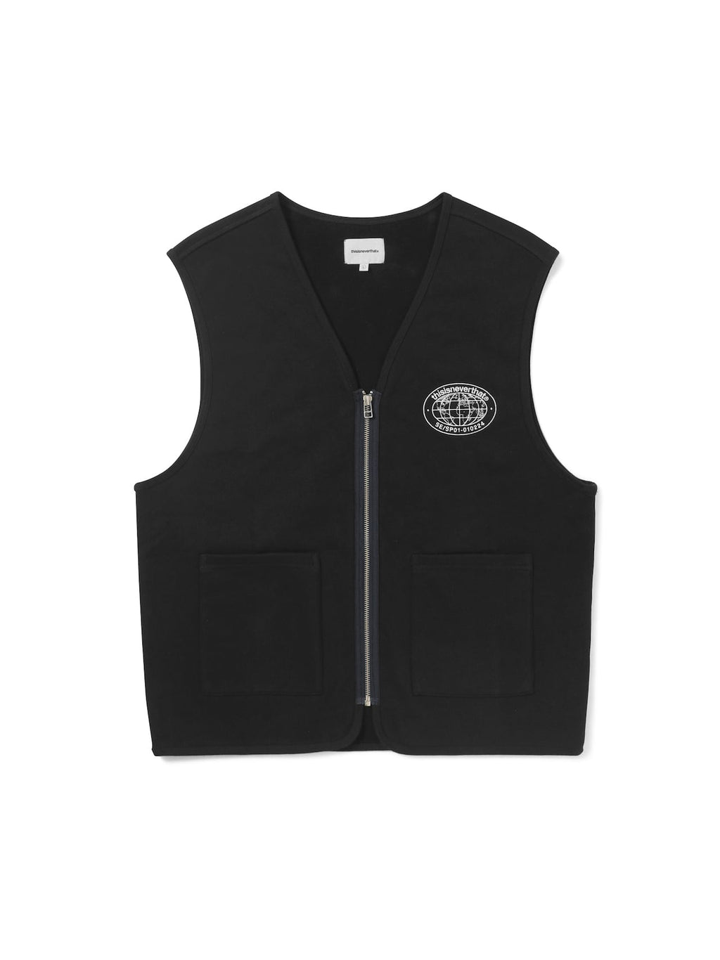 thisisneverthat - Zip Sweat Vest (Black) product image 1 | TRAB K-Fashion Australia