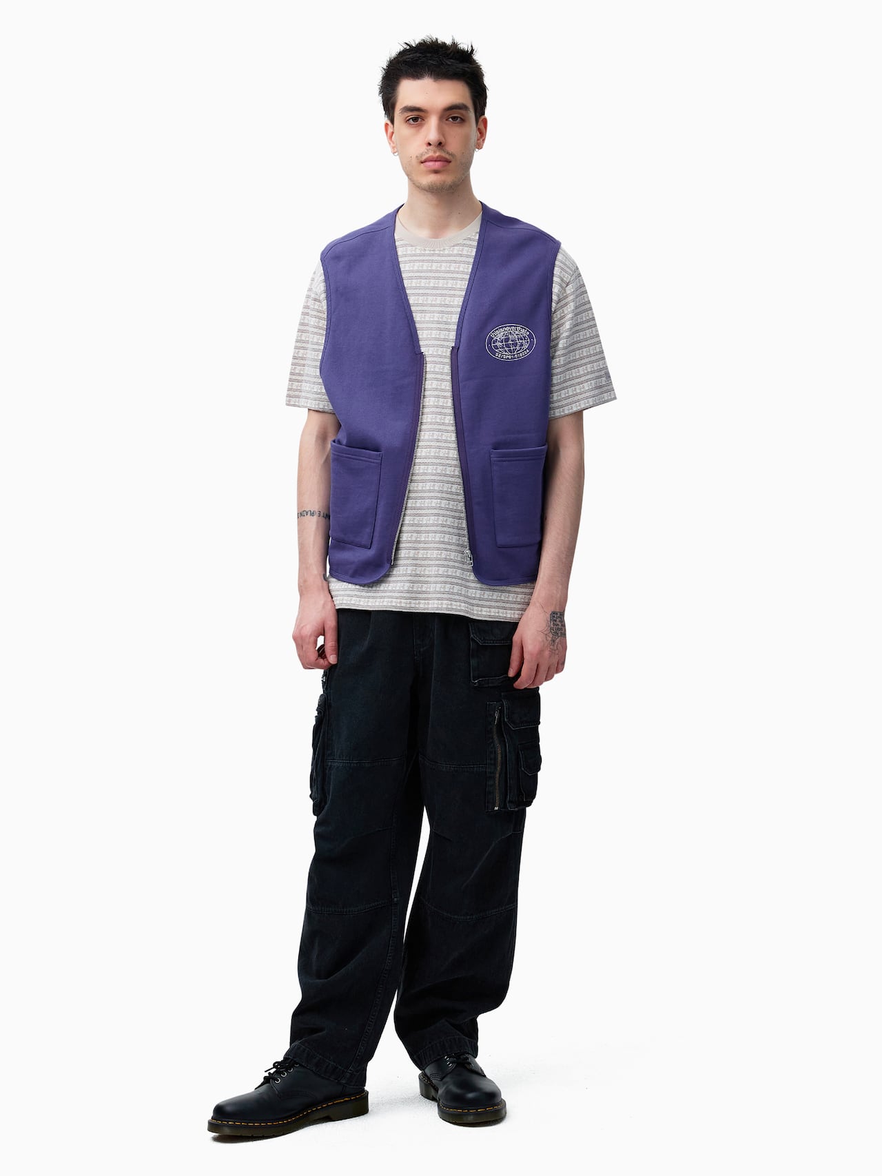 thisisneverthat - Zip Sweat Vest (Purple Blue) product image 6 | TRAB K-Fashion Australia