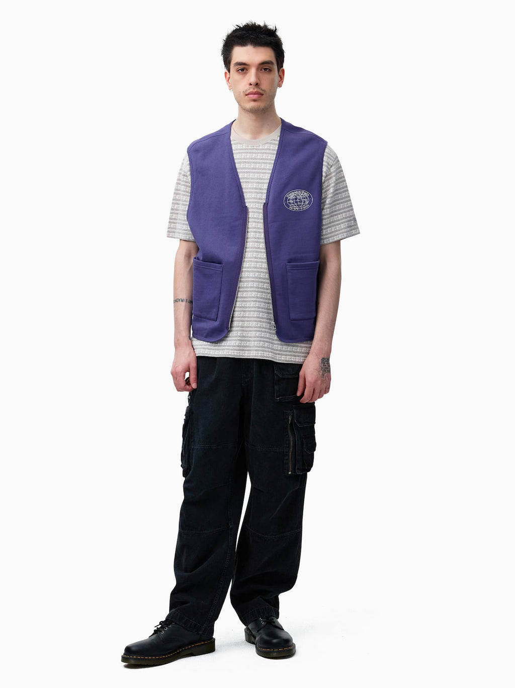 thisisneverthat - Zip Sweat Vest Purple (Blue) product image 6 | TRAB K-Fashion Australia