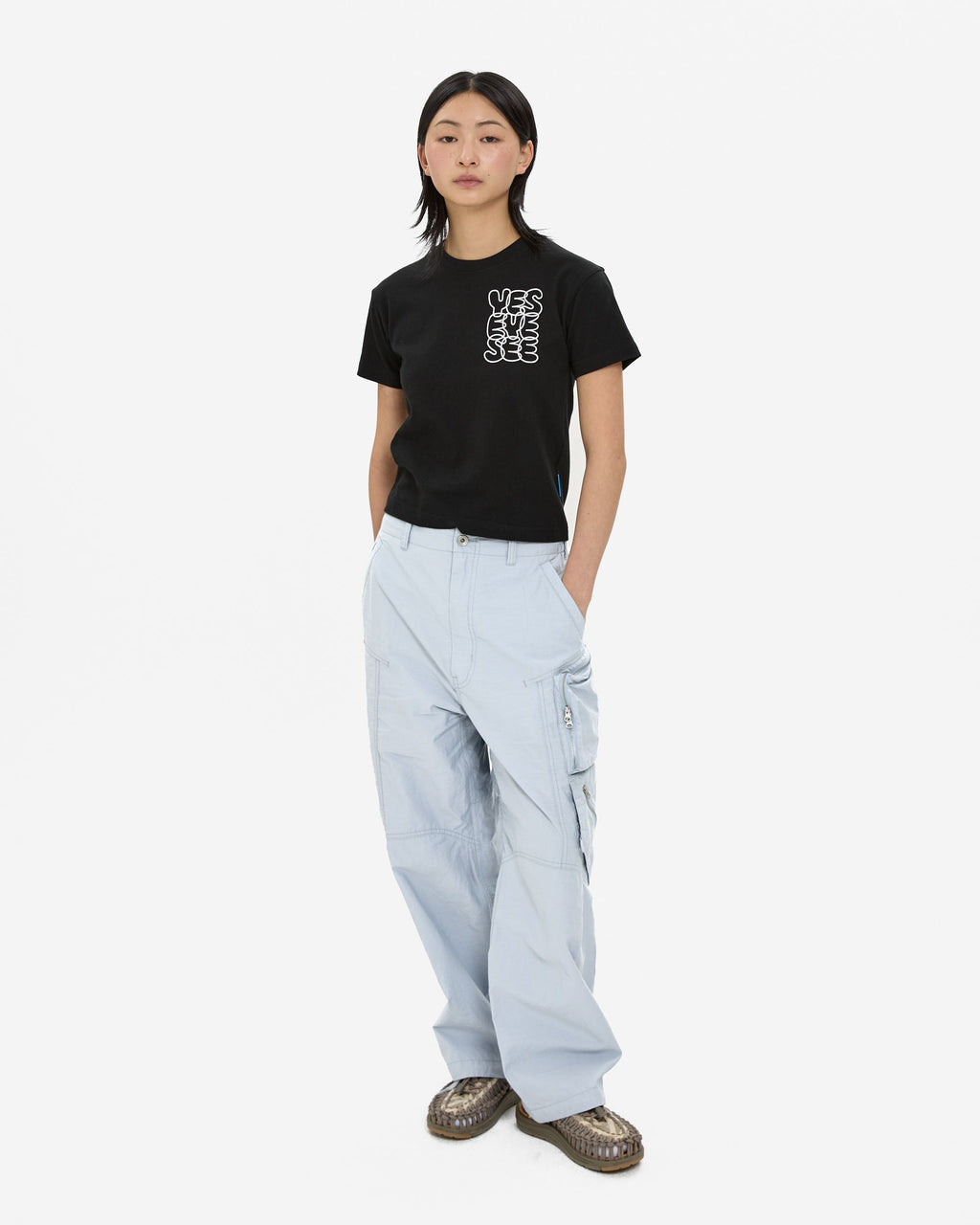 yeseyesee - Zip Cargo Pants (Blue) product image 14 | TRAB K-Fashion Australia