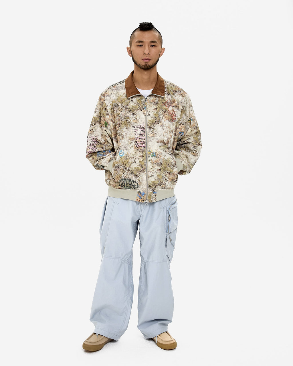 yeseyesee - Zip Cargo Pants (Blue) product image 8 | TRAB K-Fashion Australia