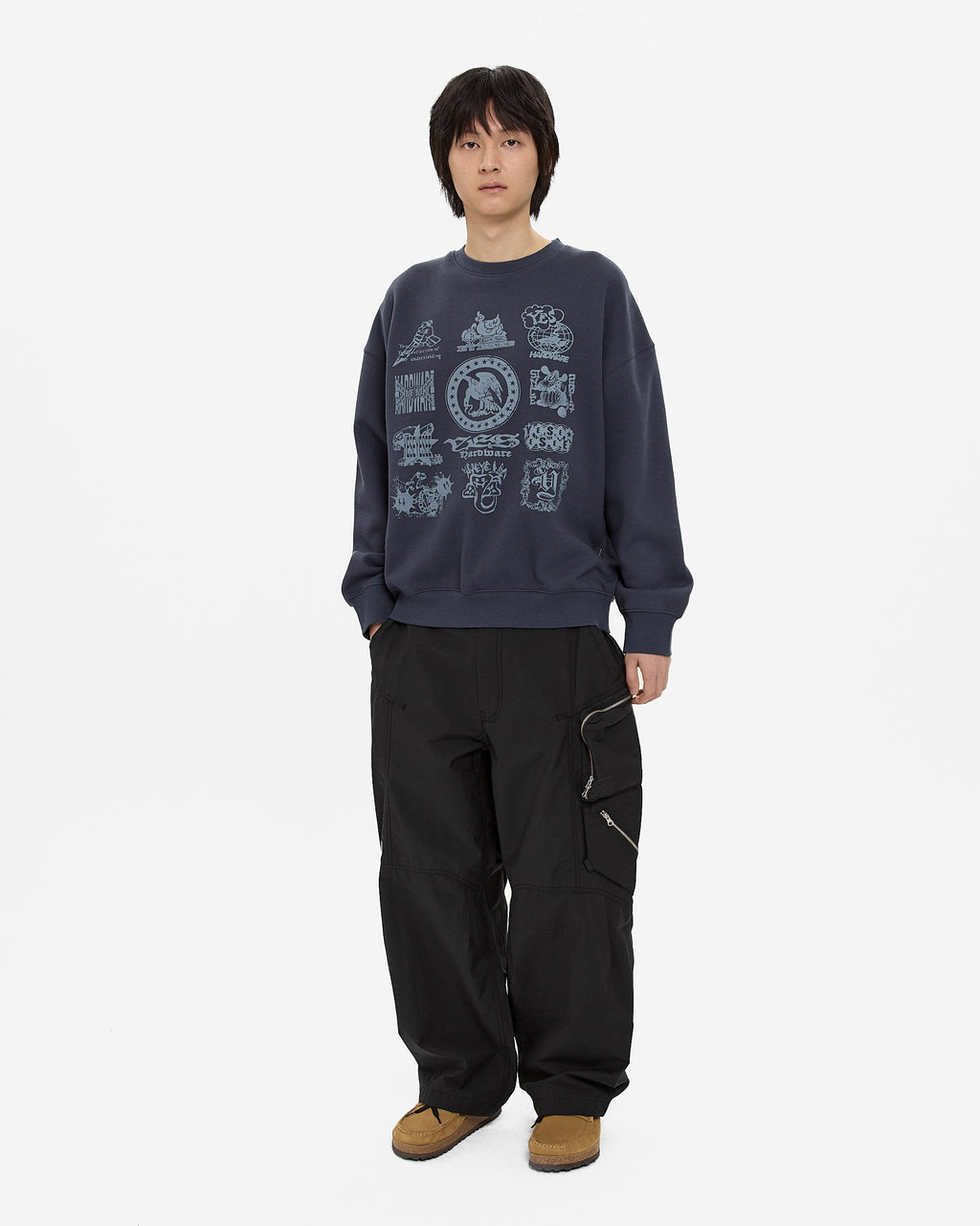 yeseyesee - Zip Cargo Pants (Black) product image 8 | TRAB K-Fashion Australia
