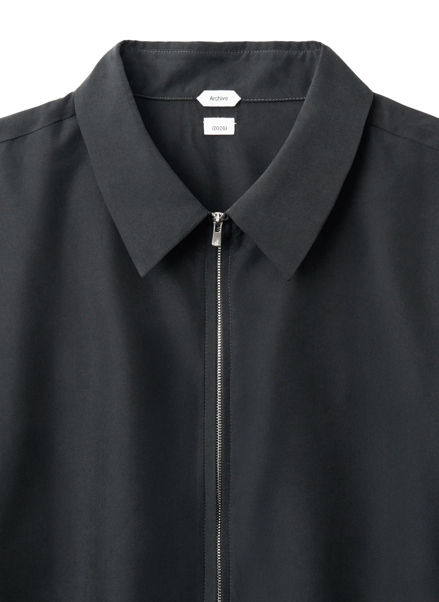 Post Archive Faction - Zip Shirt (Archive) (Black Rayon) product image 3 | TRAB K-Fashion Australia