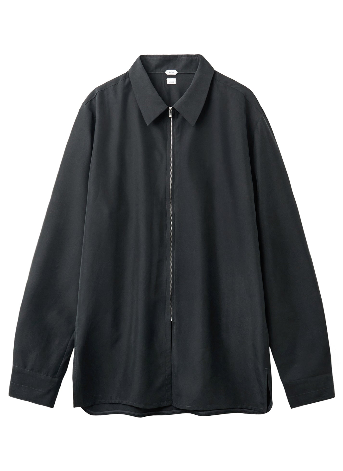 Post Archive Faction - Zip Shirt (Archive) (Black Rayon) product image 1 | TRAB K-Fashion Australia