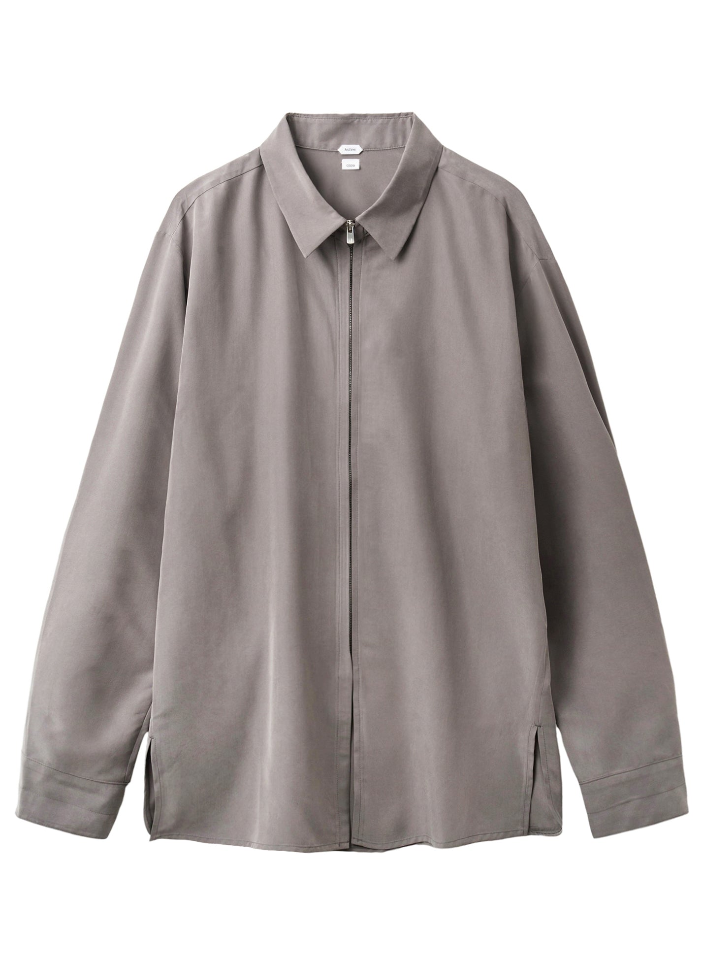 Post Archive Faction - Zip Shirt (Archive) (Grey Rayon) product image 1 | TRAB K-Fashion Australia