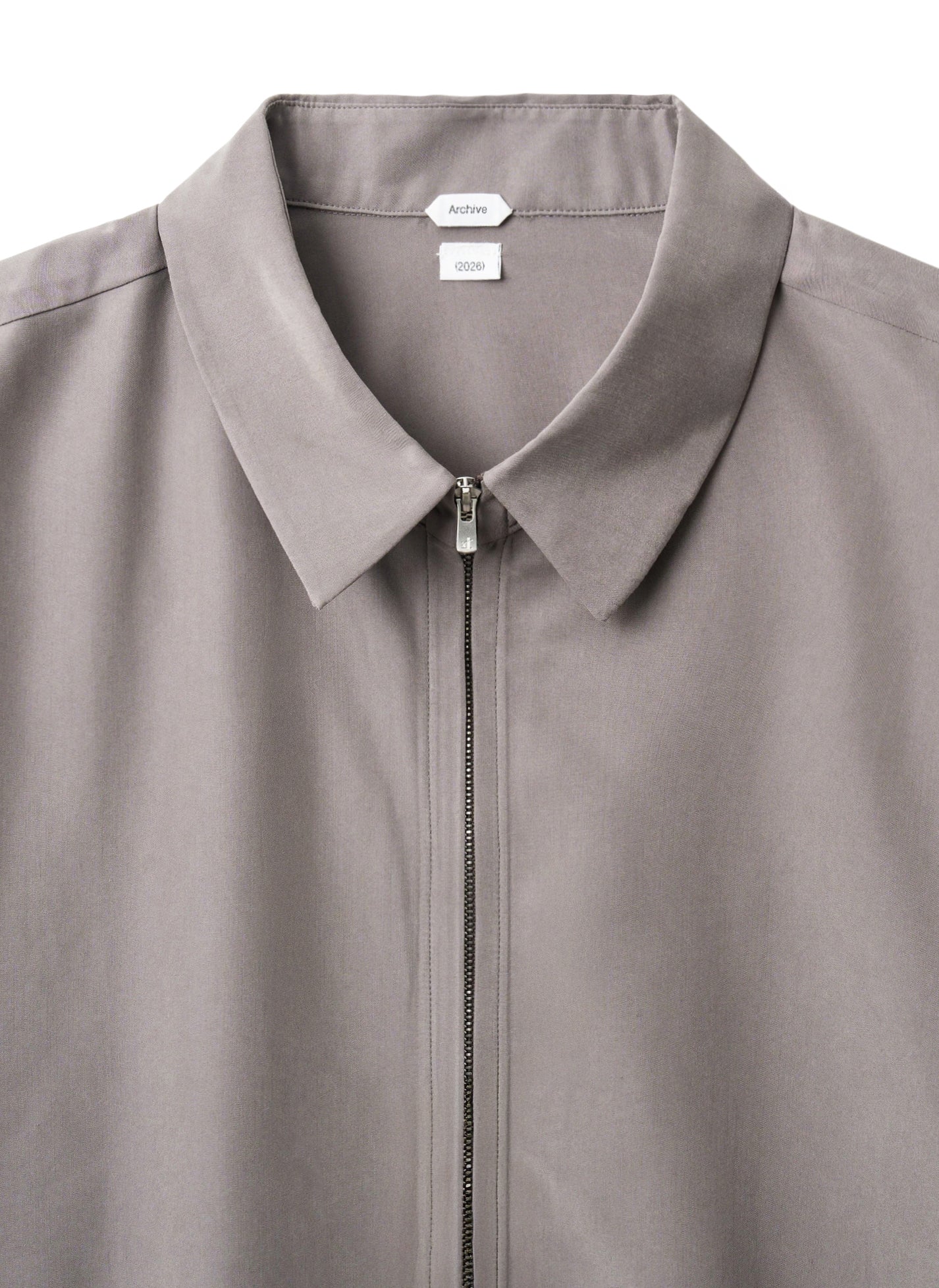 Post Archive Faction - Zip Shirt (Archive) (Grey Rayon) product image 3 | TRAB K-Fashion Australia
