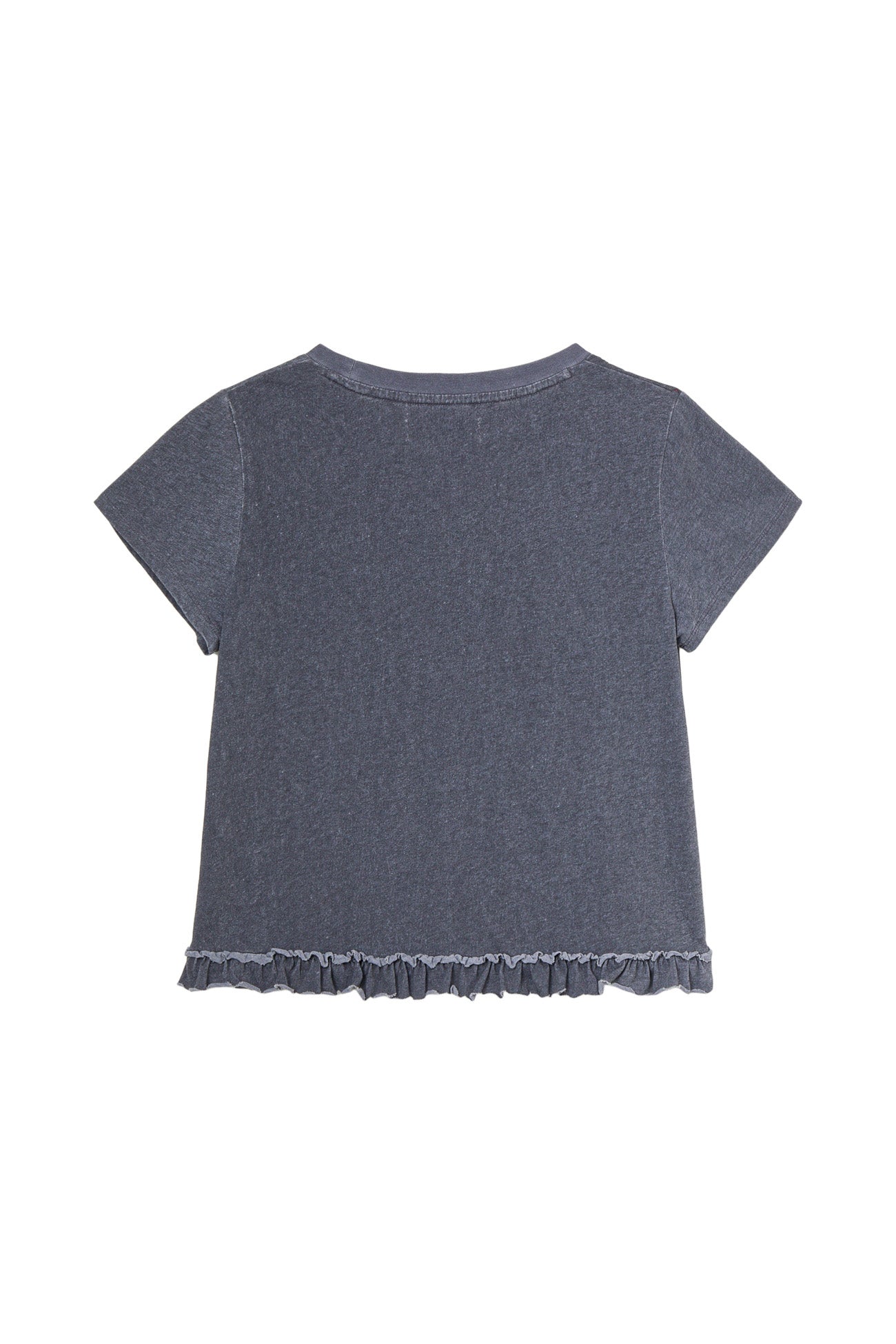 Deinet - Ruffle Washed T-Shirt (Navy) product image 11 | TRAB K-Fashion Australia
