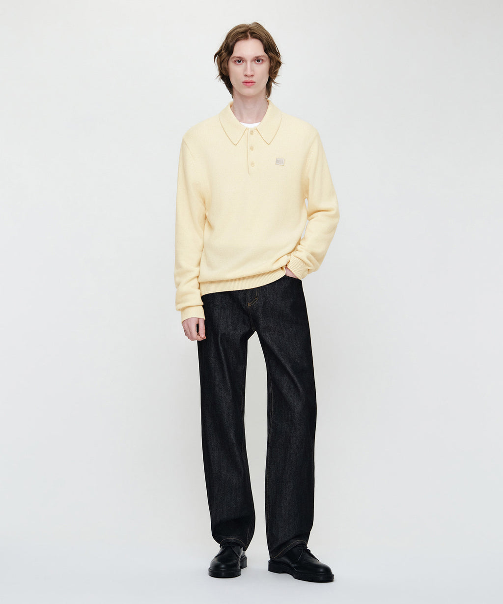 Marithe & Francois Girbaud - Small Classic Logo Collar Knit (Ivory) product image 4 | TRAB K-Fashion Australia