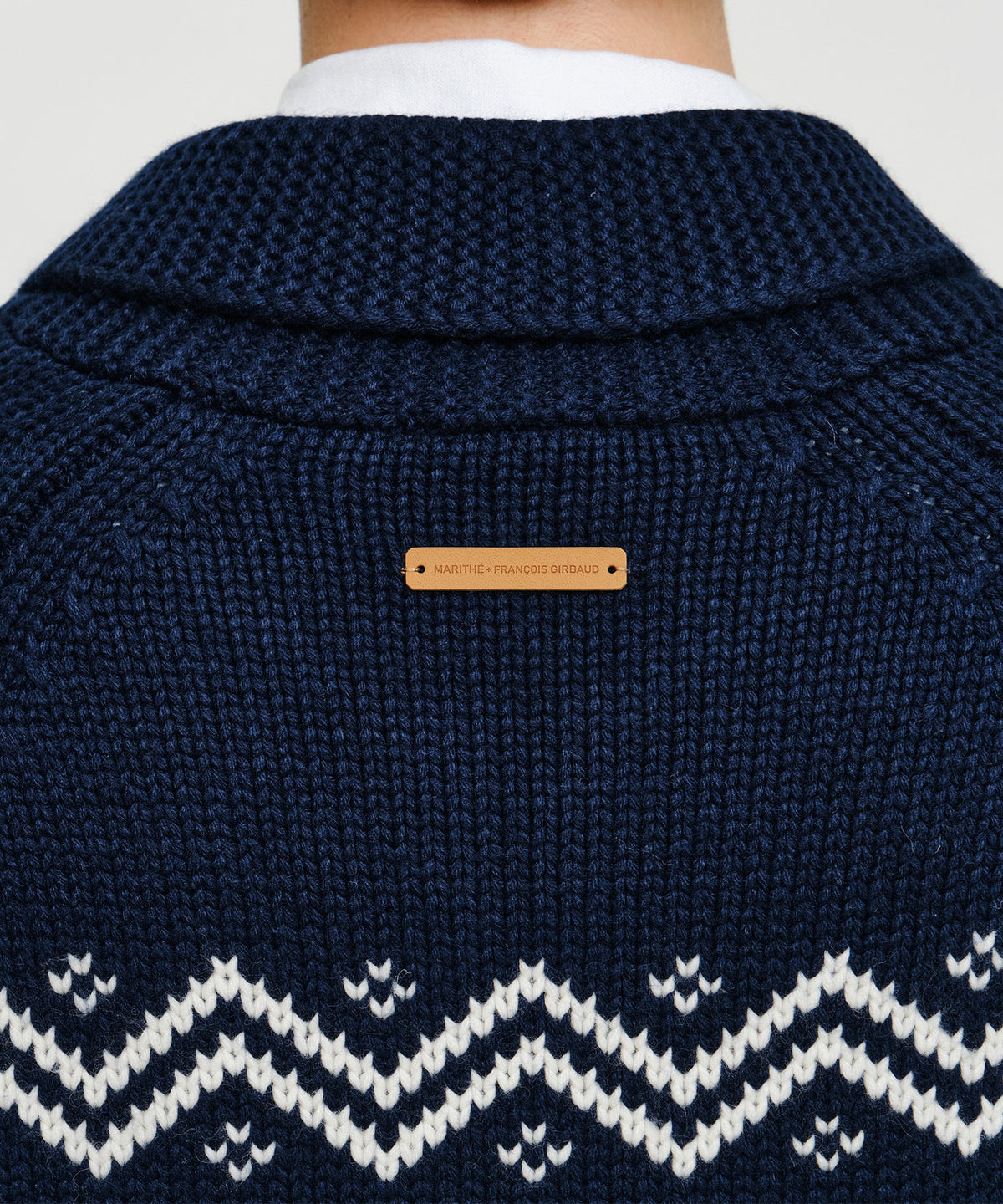 Marithe & Francois Girbaud - Nordic Cowichan Cardigan (Navy) product image 5 | TRAB K-Fashion Australia