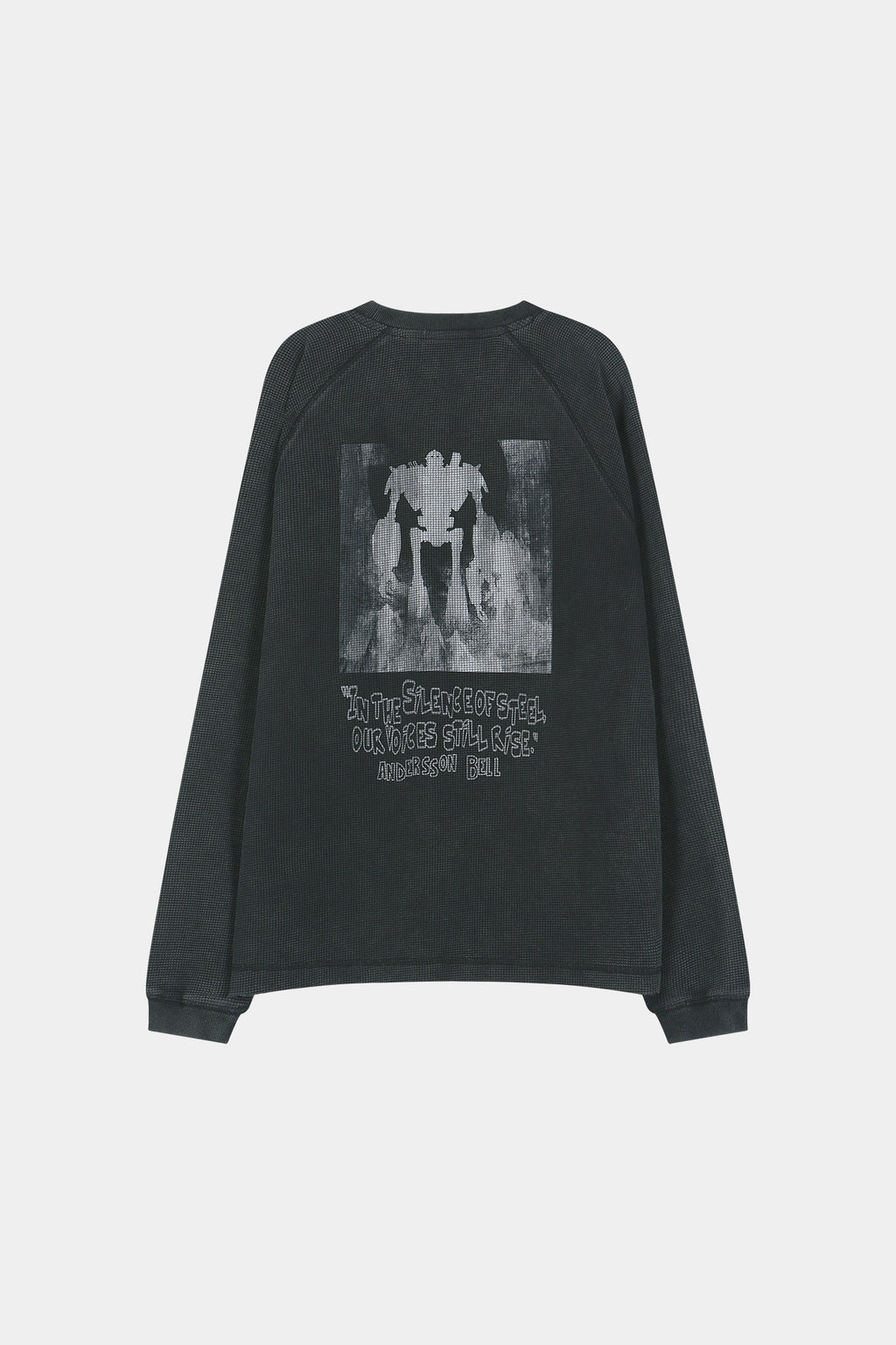 Andersson Bell - Unisex Alien Machinery Waffle Long Sleeve T-Shirt (washed Black) (Washed Black) product image 10 | TRAB K-Fashion Australia