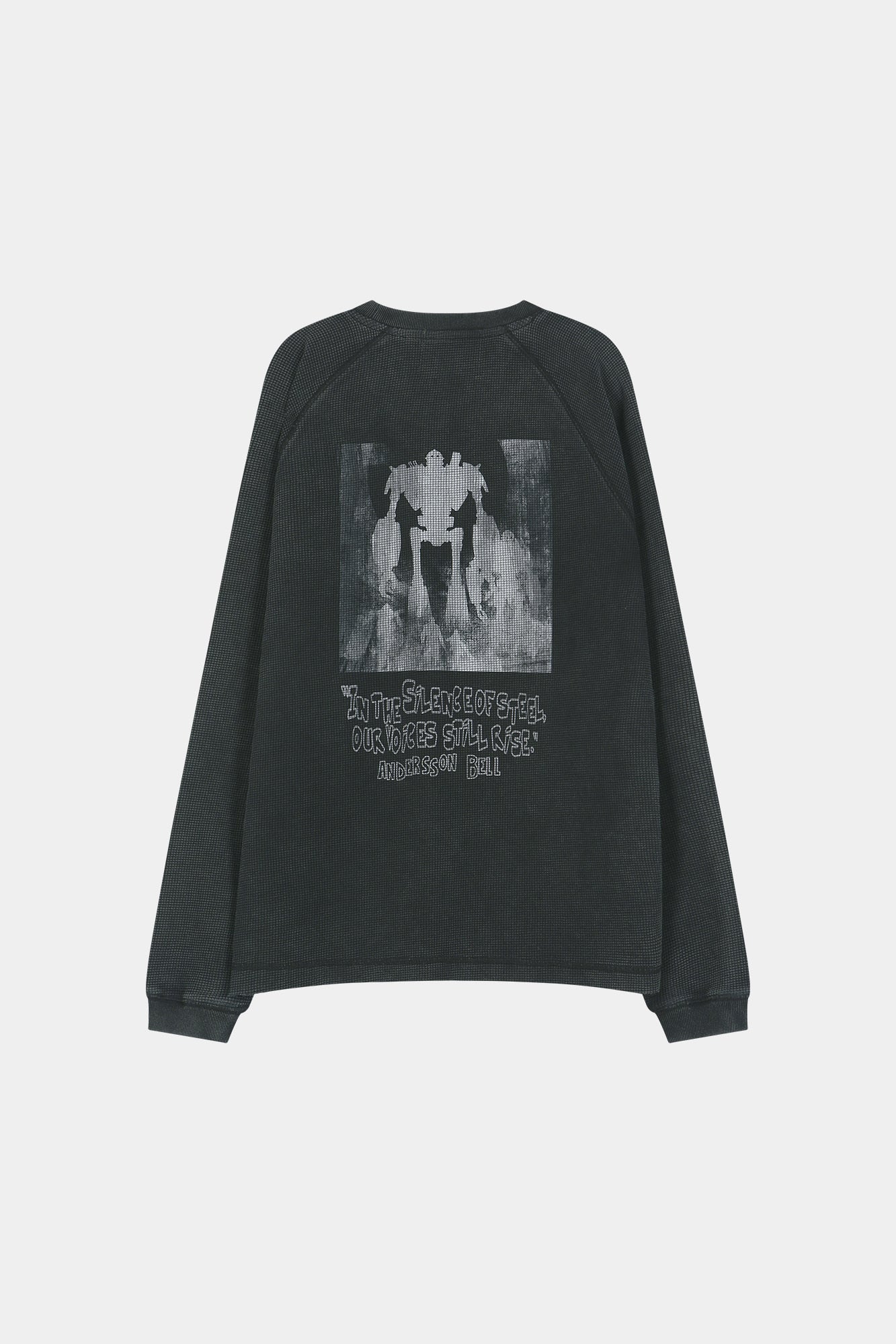Andersson Bell - Unisex Alien Machinery Waffle Long Sleeve T-Shirt (washed Black) (Washed Black) product image 10 | TRAB K-Fashion Australia
