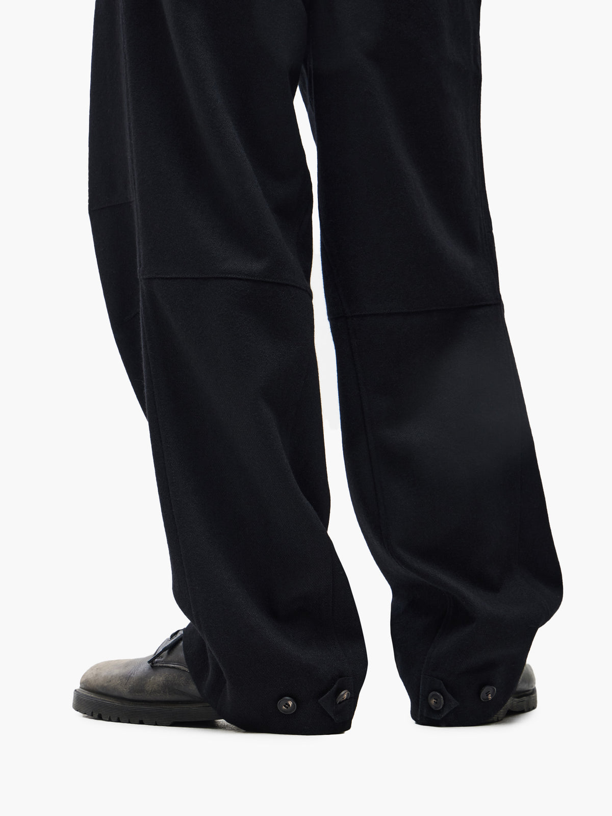 Jiyong Kim - Wool Dart Trousers (Black) product image 7 | TRAB K-Fashion Australia