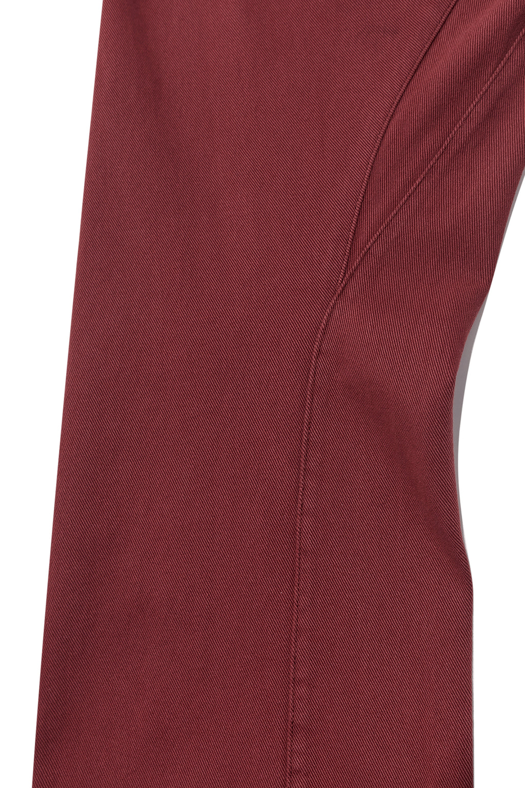 Matin Kim - Waist Buckle Curved Dying Denim Pants (Red) product image 6 | TRAB K-Fashion Australia