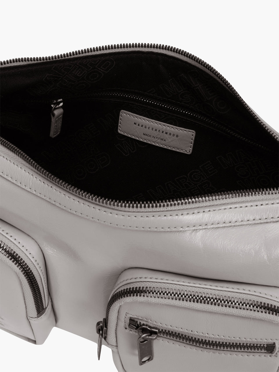 Marge Sherwood - Outpocket Hobo (Light Grey Glossy Plain) product image 9 | TRAB K-Fashion Australia