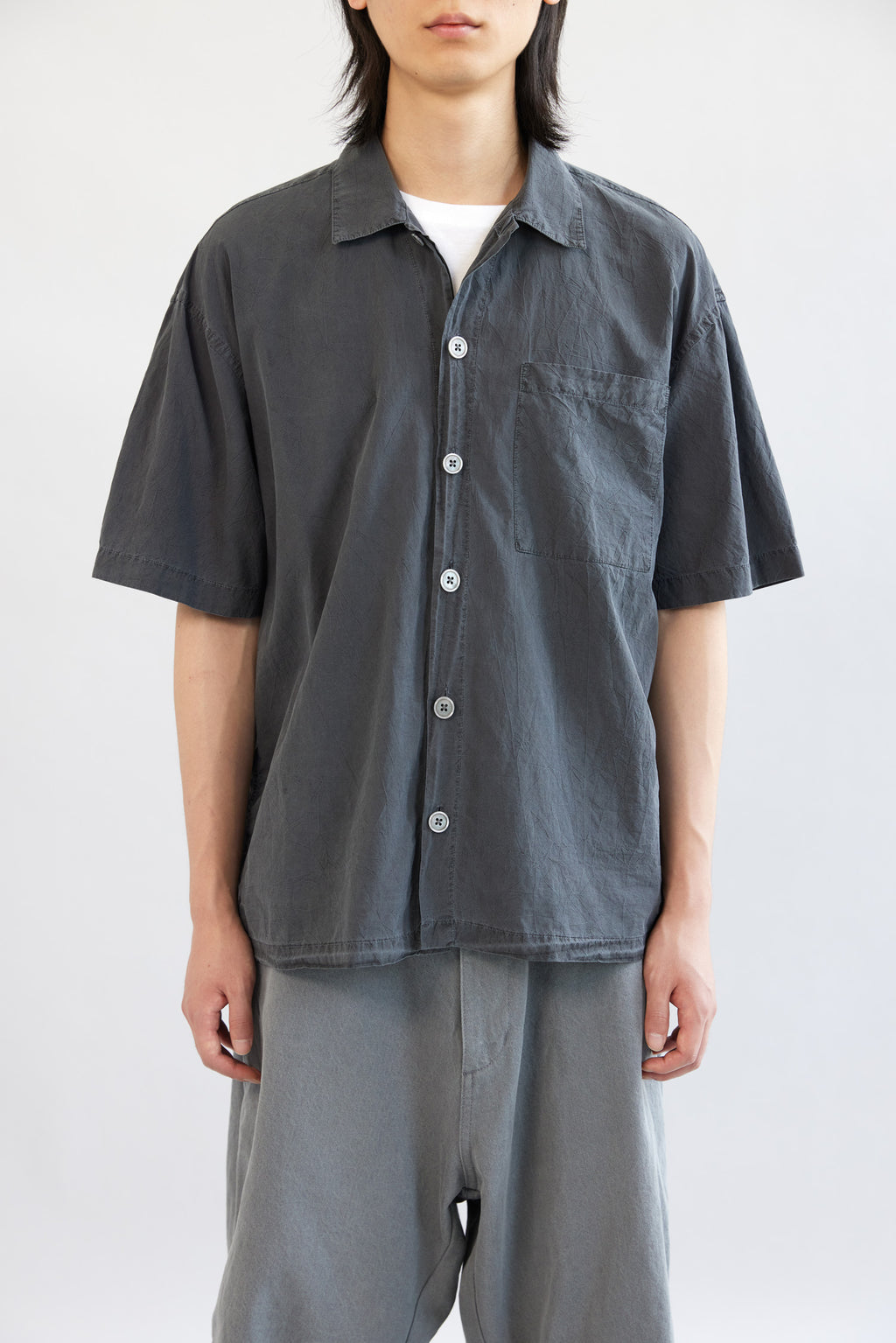 Hatchingroom - Dyed Box Shirt Crease (Charcoal) product image 9 | TRAB K-Fashion Australia