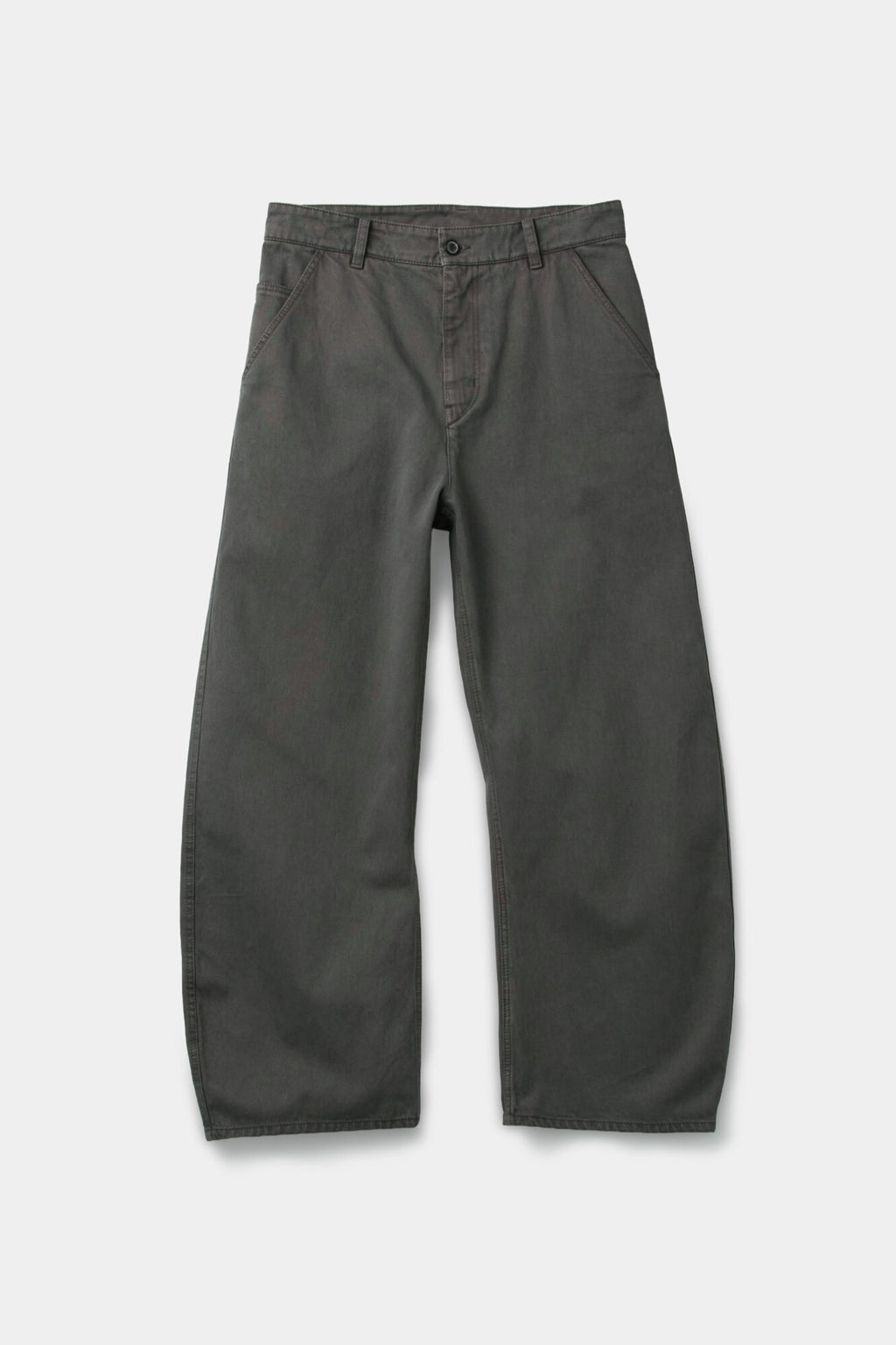 Coor - Moleskin High Waist Curve Pants (Washed Charcoal) product image 1 | TRAB K-Fashion Australia