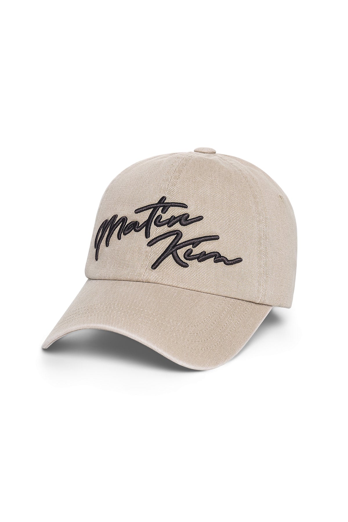 Matin Kim - Logo Script Ball Cap (Beige) product image 2 | TRAB K-Fashion Australia